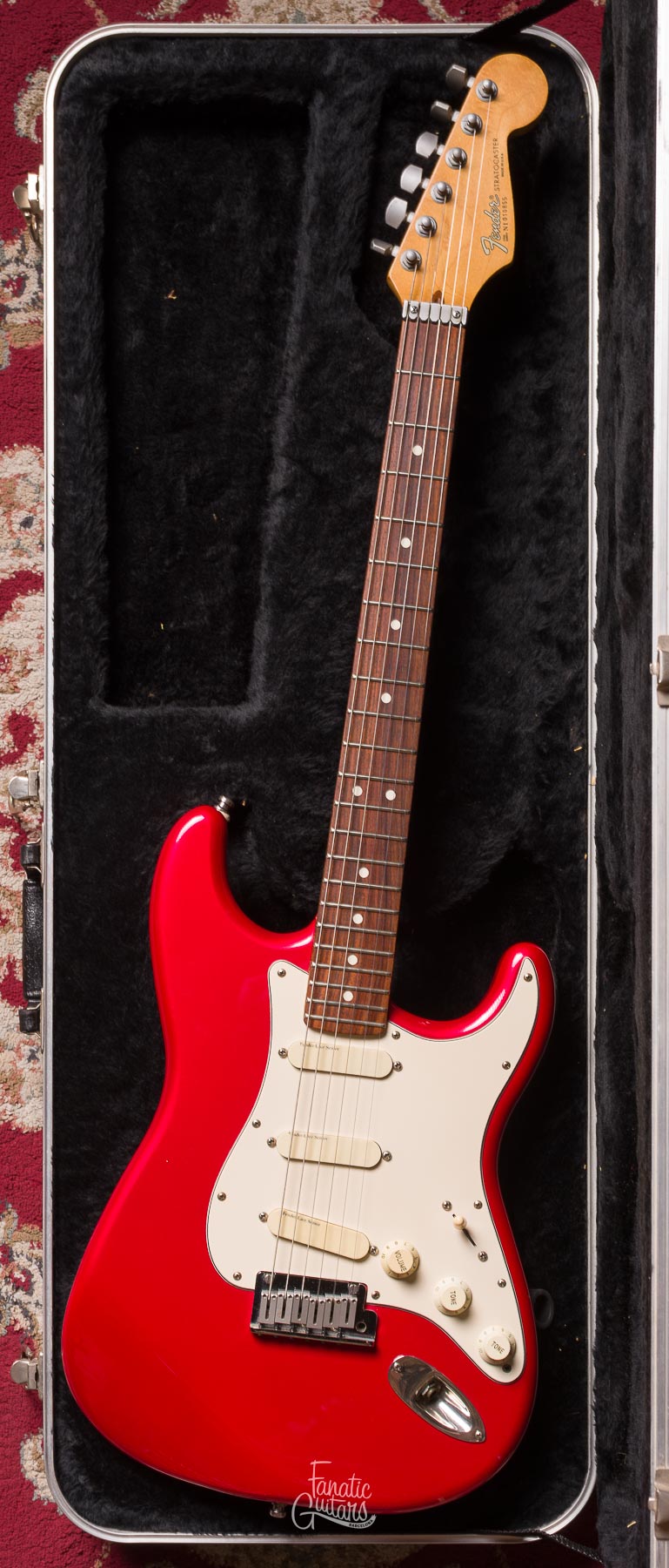 Fender Deluxe Stratocaster Plus 1991 - Red #N1010855 Segunda Mano
