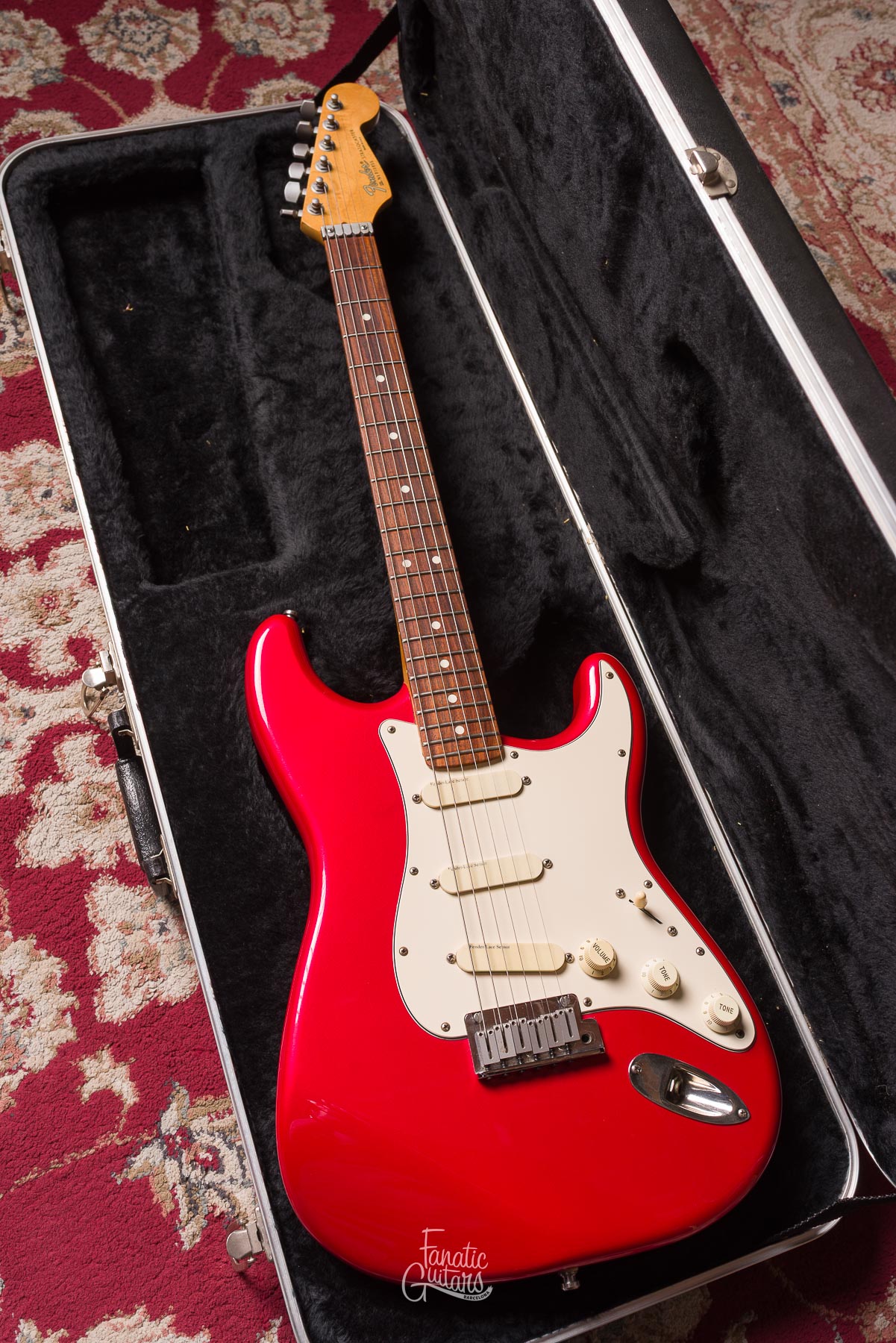 Fender Deluxe Stratocaster Plus 1991 - Red #N1010855 Segunda Mano