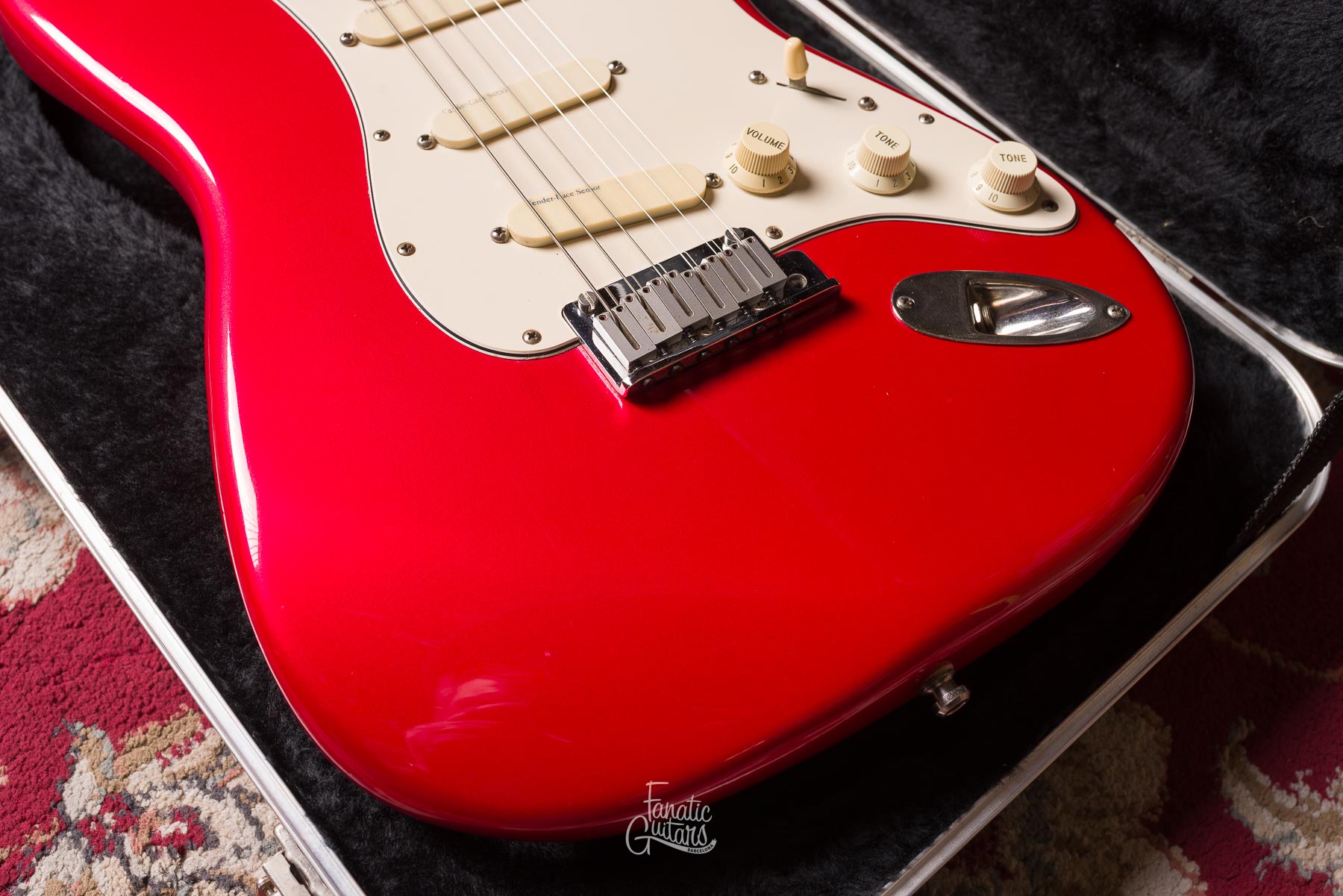 Fender Deluxe Stratocaster Plus 1991 - Red #N1010855 Segunda Mano
