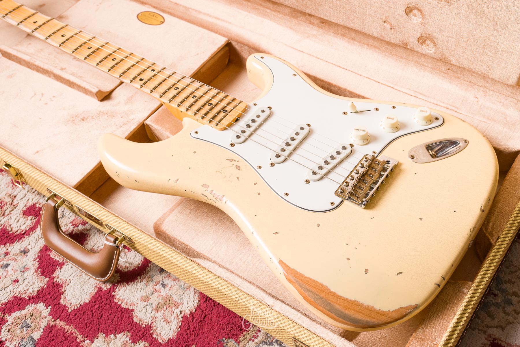 Fender Custom Shop Yngwie Malmsteen Stratocaster - Vintage White Heavy Relic