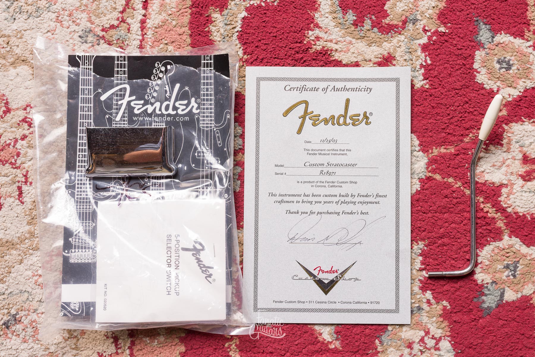 Fender Custom Shop Masterbuilt Custom Stratocaster #R18971 Second Hand