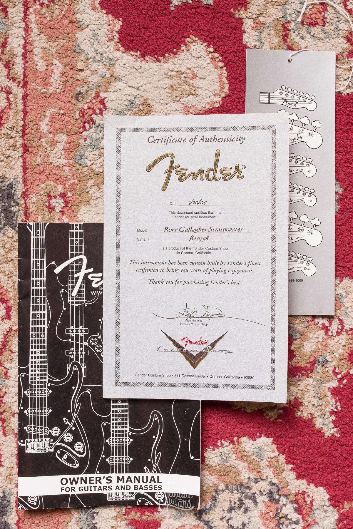 Fender Custom Shop Rory Gallagher Signature Stratocaster Relic - 3-Color Sunburst #R20758 Segunda Mano