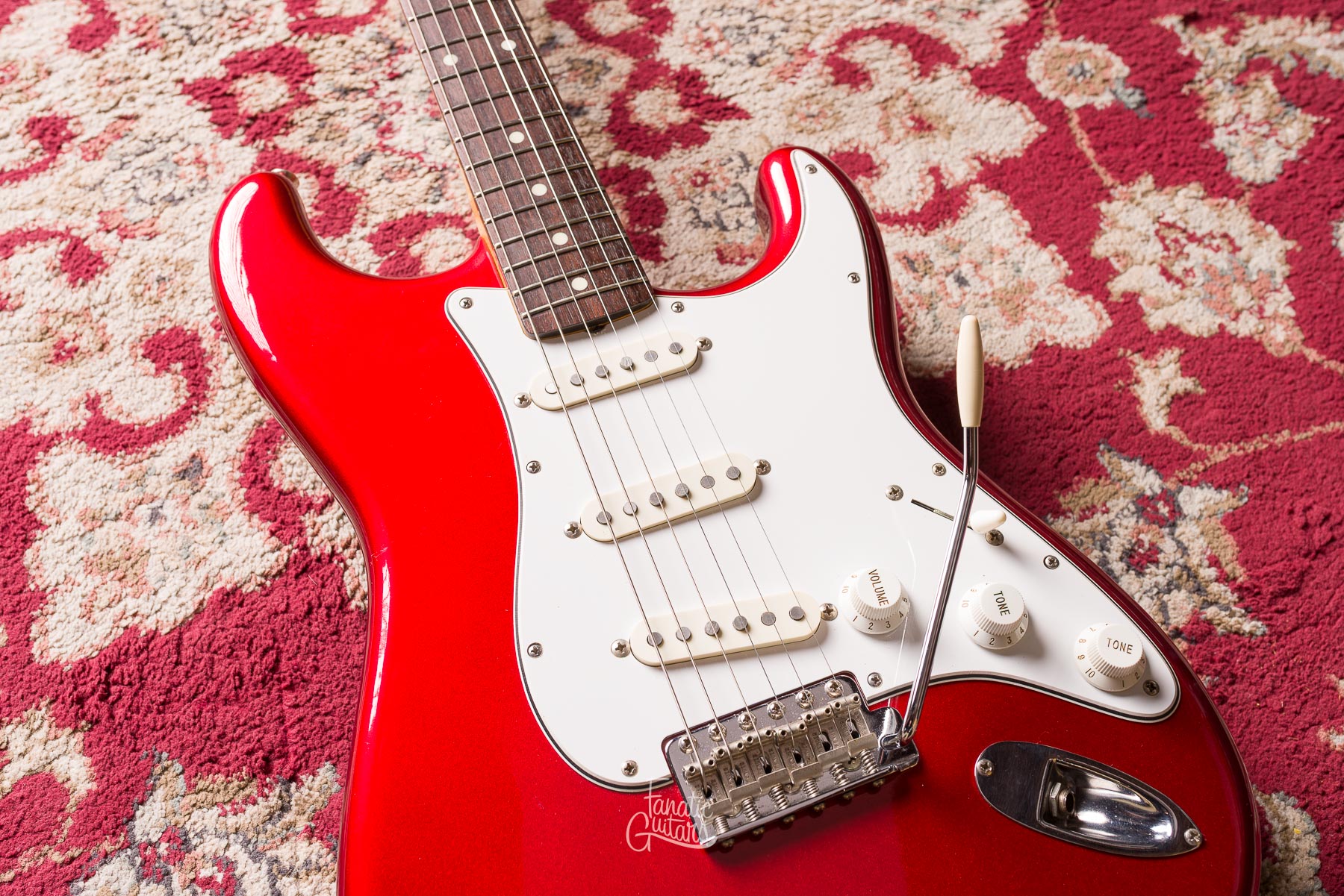 Fender 1985 Stratocaster Japan ST62-55 - Candy Apple Red #A016683 Segunda Mano