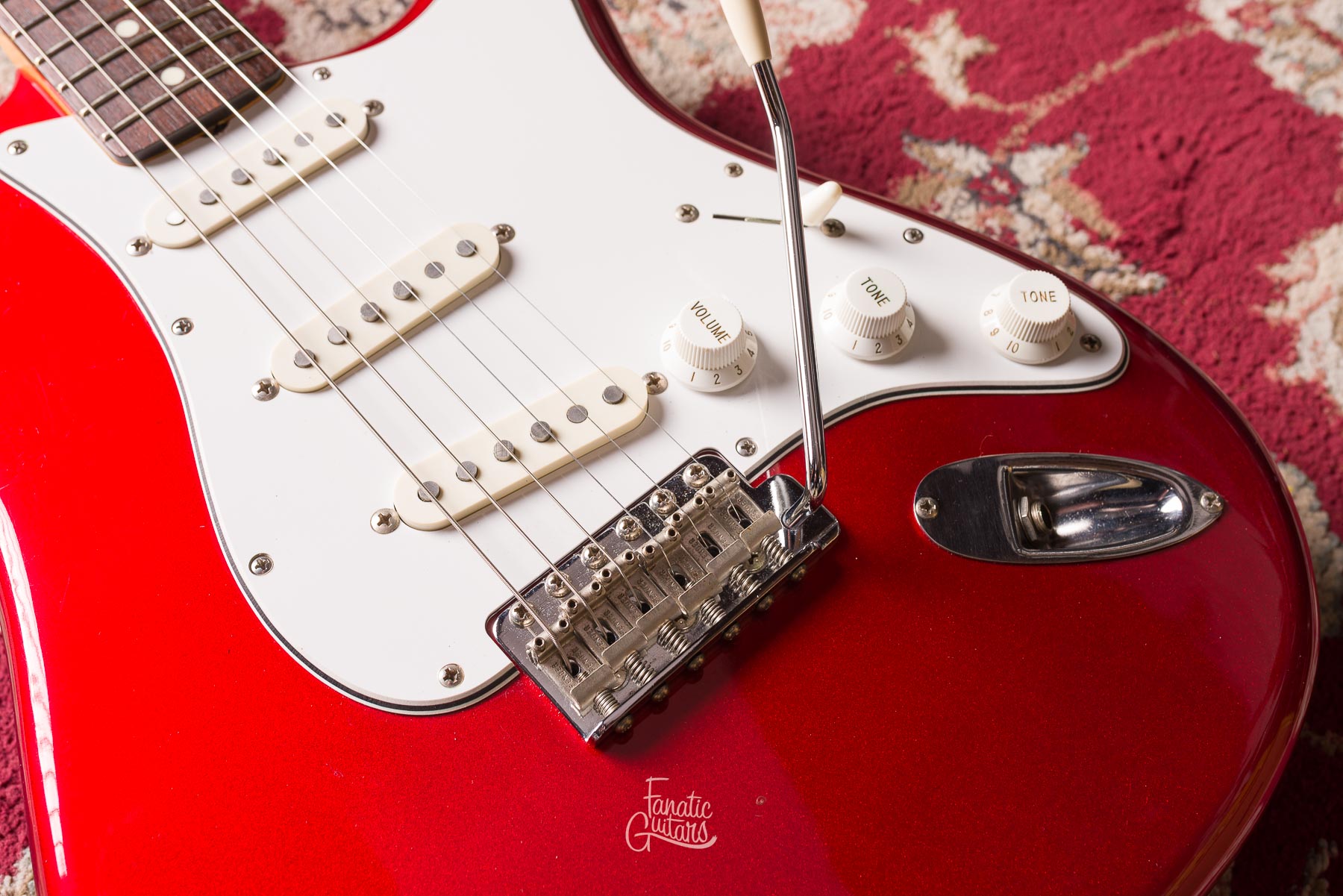 Fender 1985 Stratocaster Japan ST62-55 - Candy Apple Red #A016683 Segunda Mano