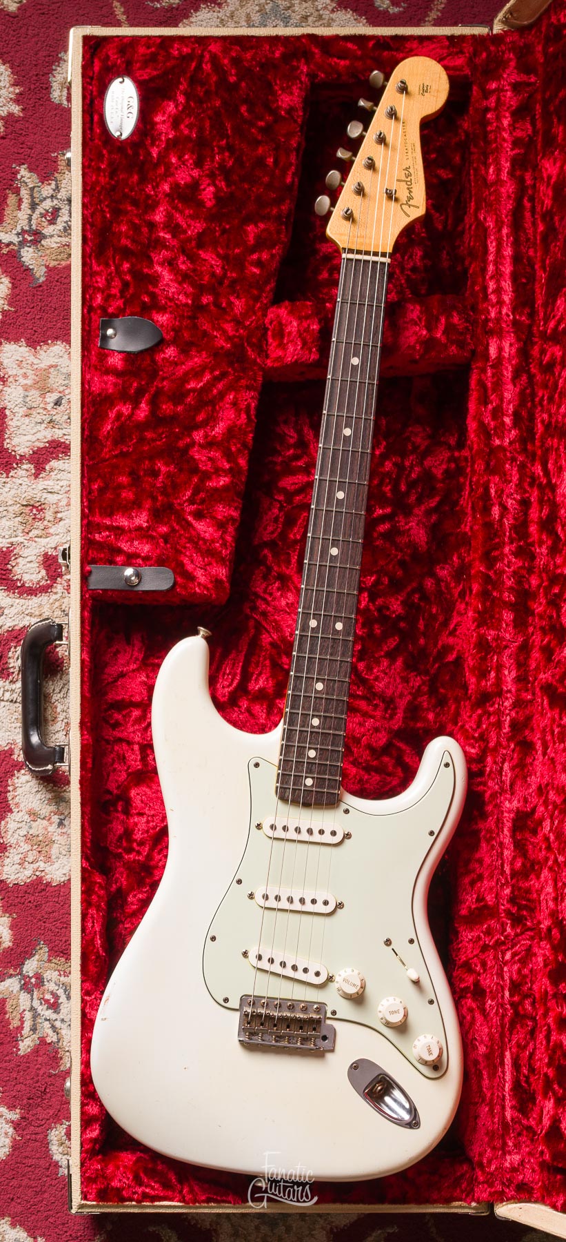 Fender Custom Shop 63 Stratocaster Relic - Olympic White #R66311 Segunda Mano