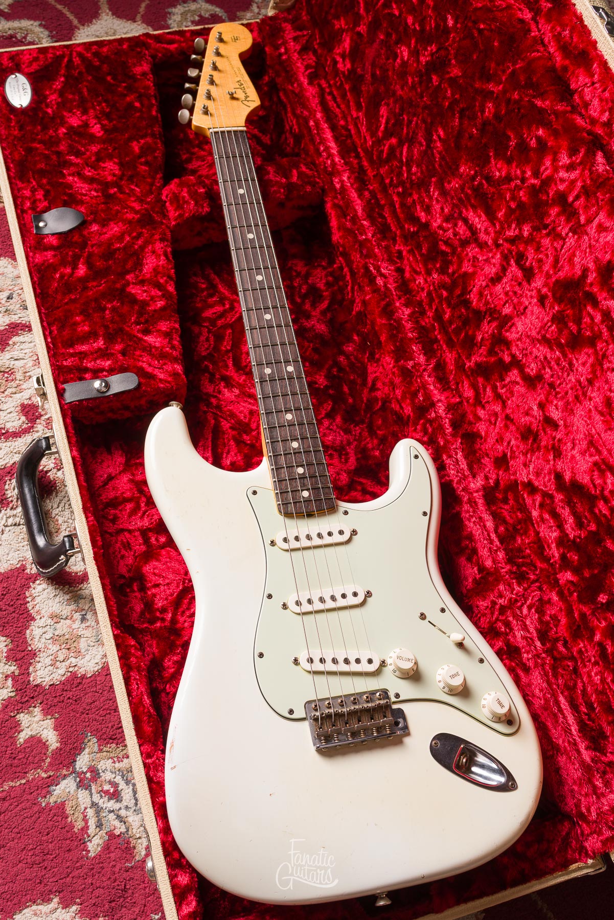 Fender Custom Shop 63 Stratocaster Relic - Olympic White #R66311 Segunda Mano