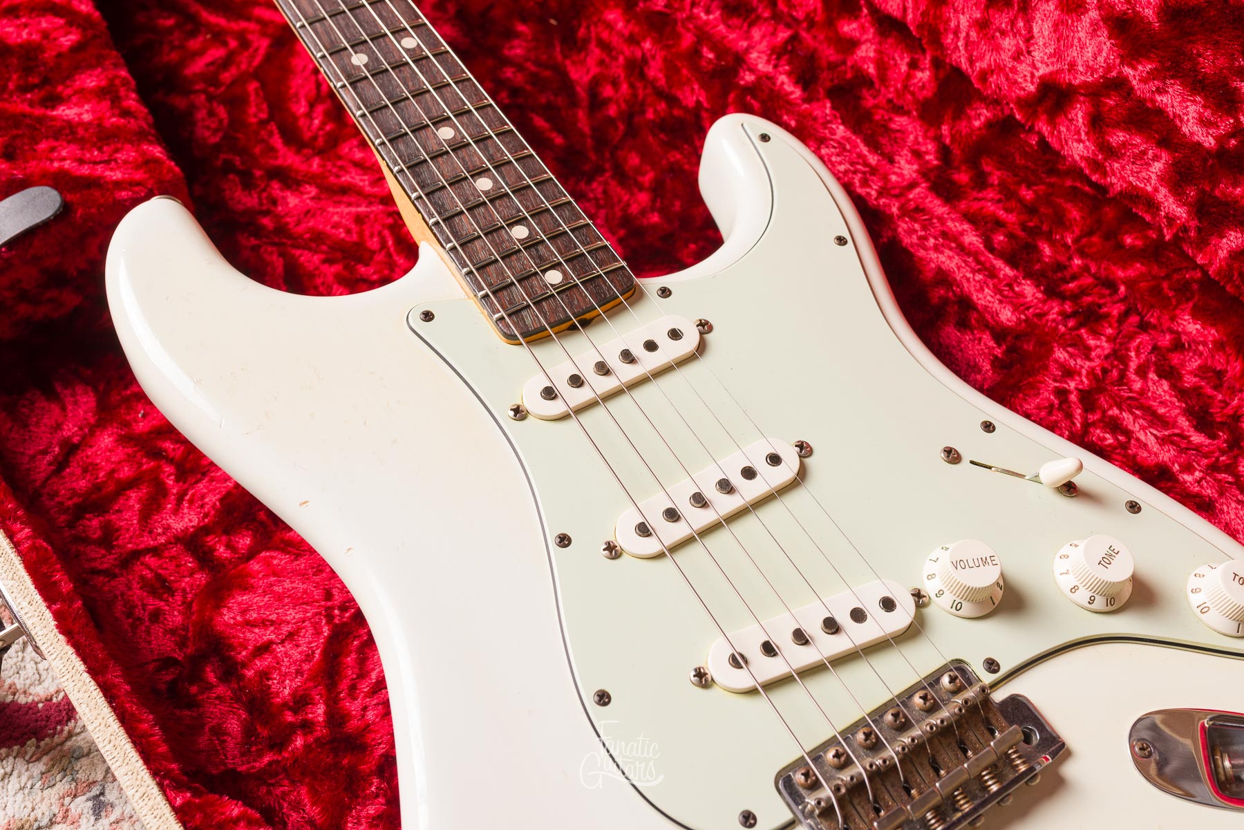 Fender Custom Shop 63 Stratocaster Relic - Olympic White #R66311 Segunda Mano