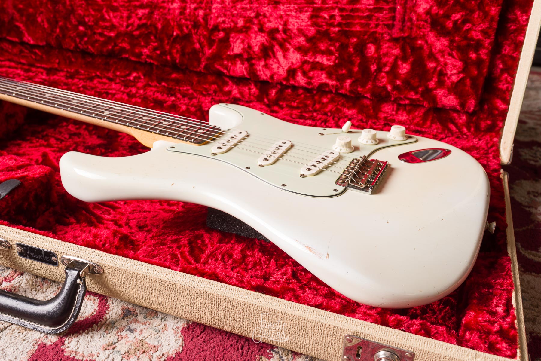 Fender Custom Shop 63 Stratocaster Relic - Olympic White #R66311 Segunda Mano