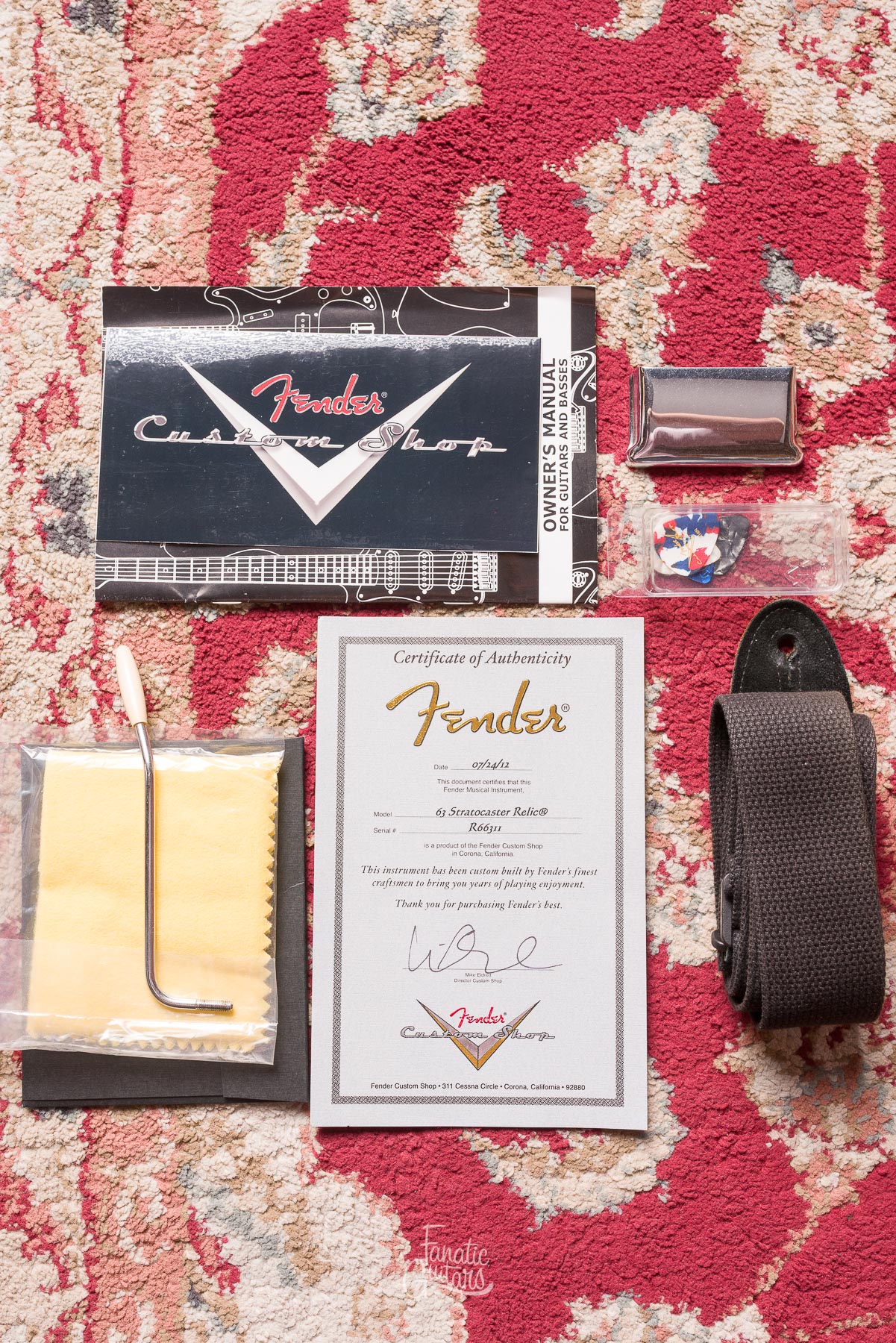 Fender Custom Shop 63 Stratocaster Relic - Olympic White #R66311 Segunda Mano