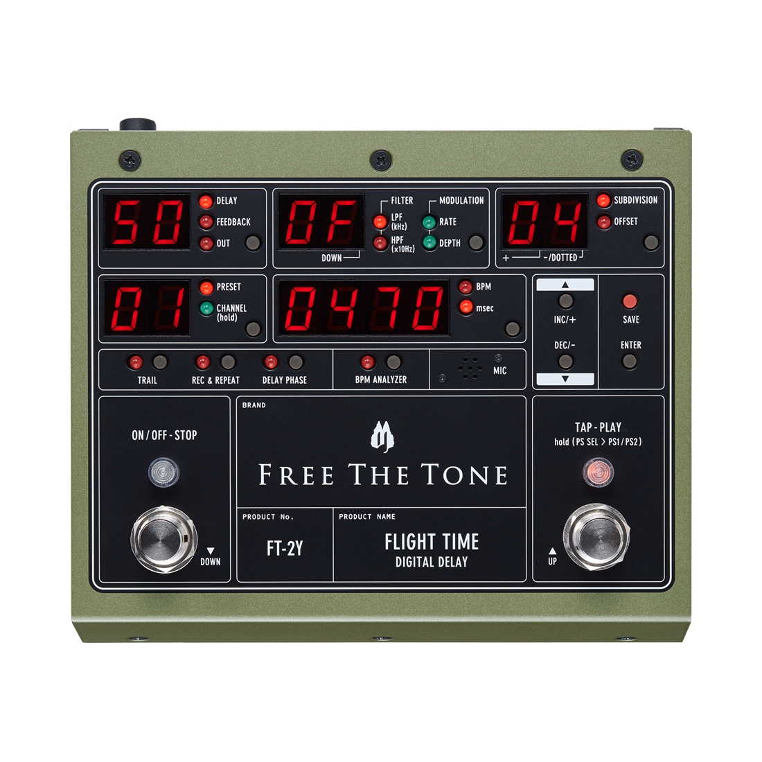 Free The Tone FT-2Y Flight Time Digital Delay