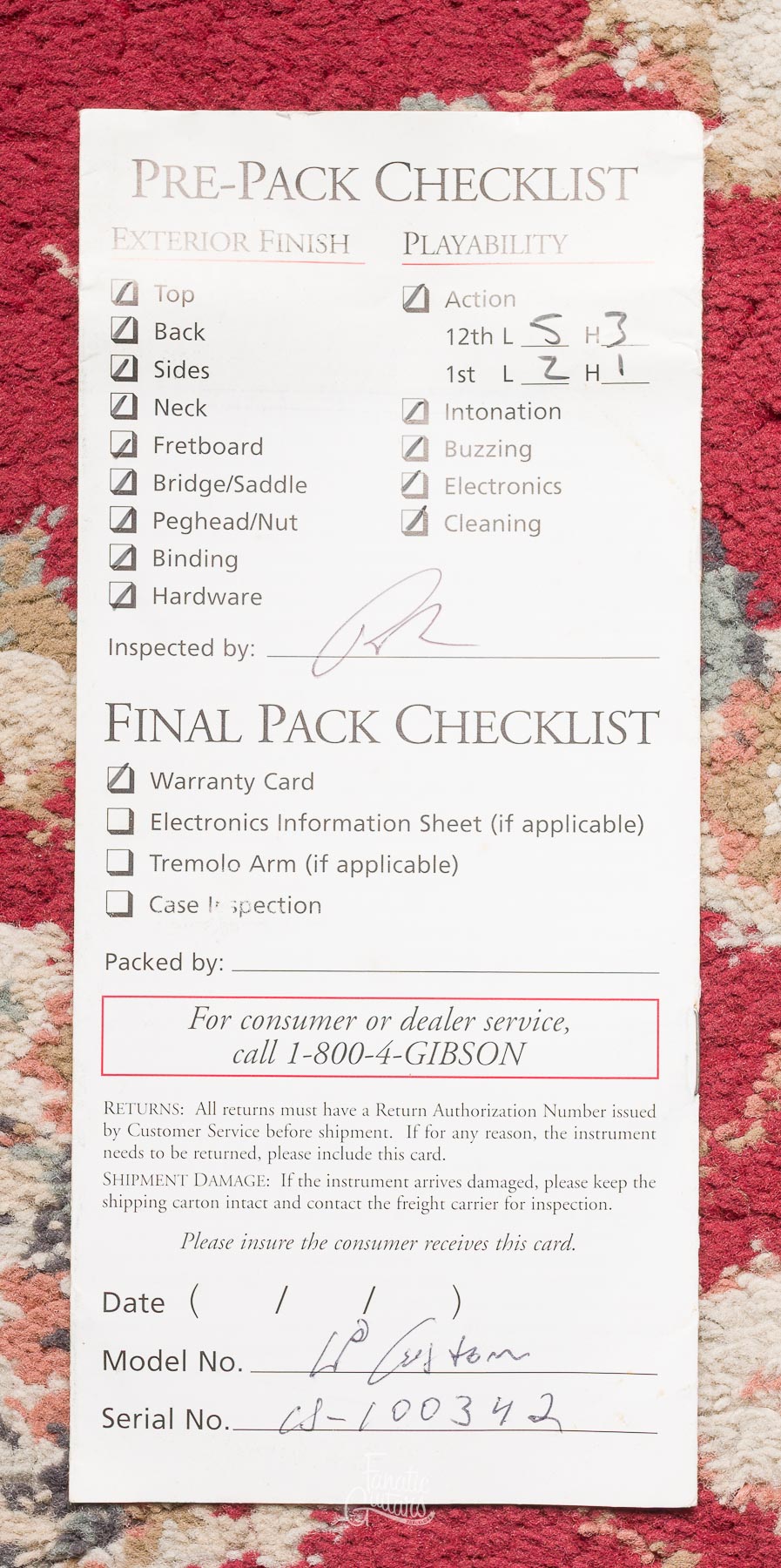 Gibson Custom Shop Les Paul Custom - Alpine White #CS100342 Second Hand