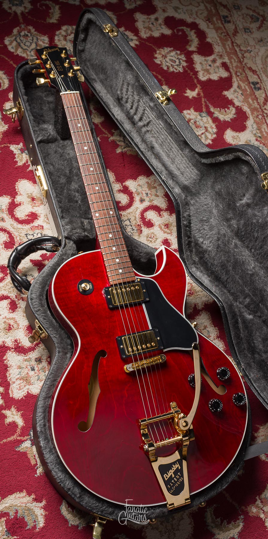 Gibson ES-135 Bigsby 2002 - Cherry #02032738 Segunda Mano