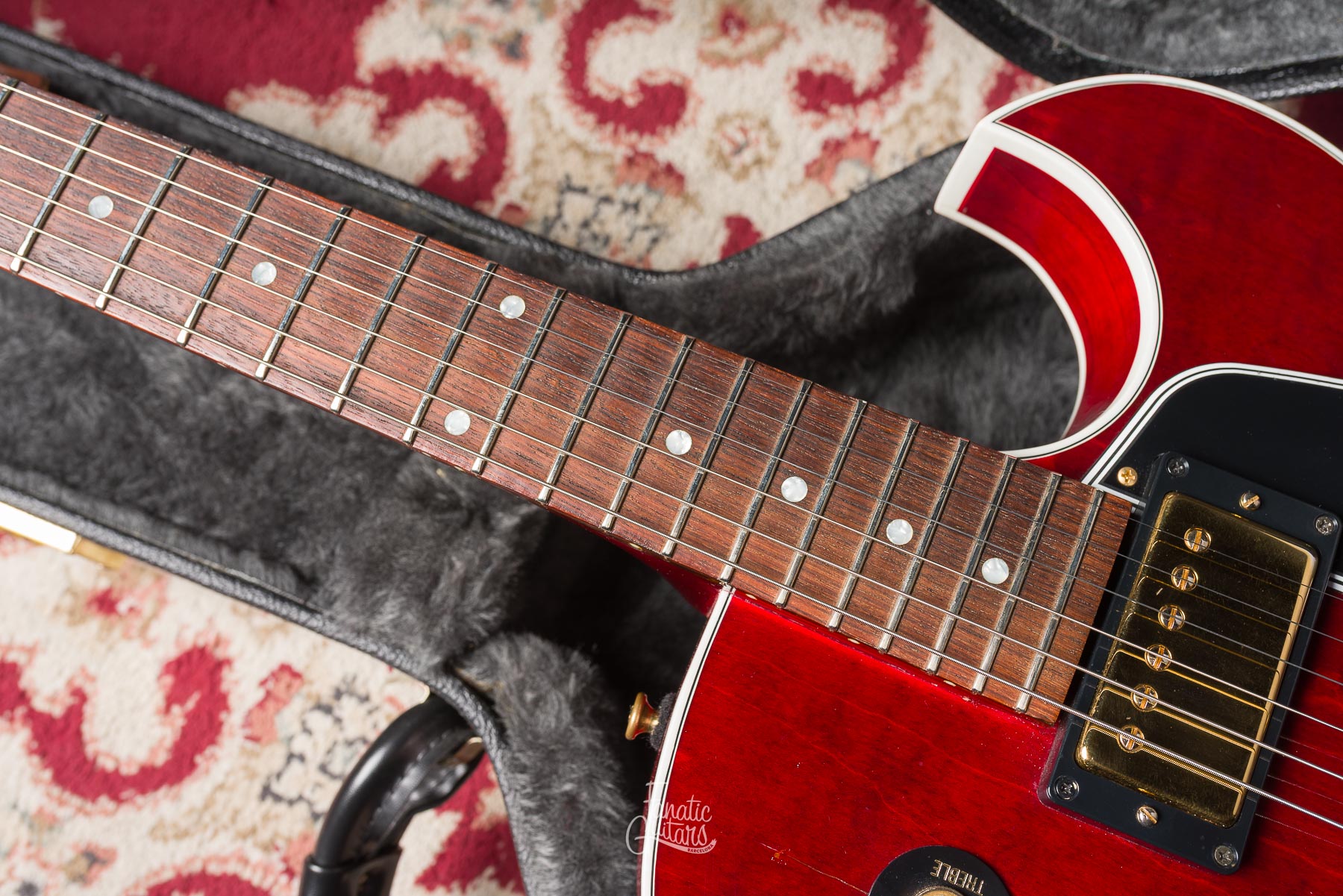 Gibson ES-135 Bigsby 2002 - Cherry #02032738 Segunda Mano