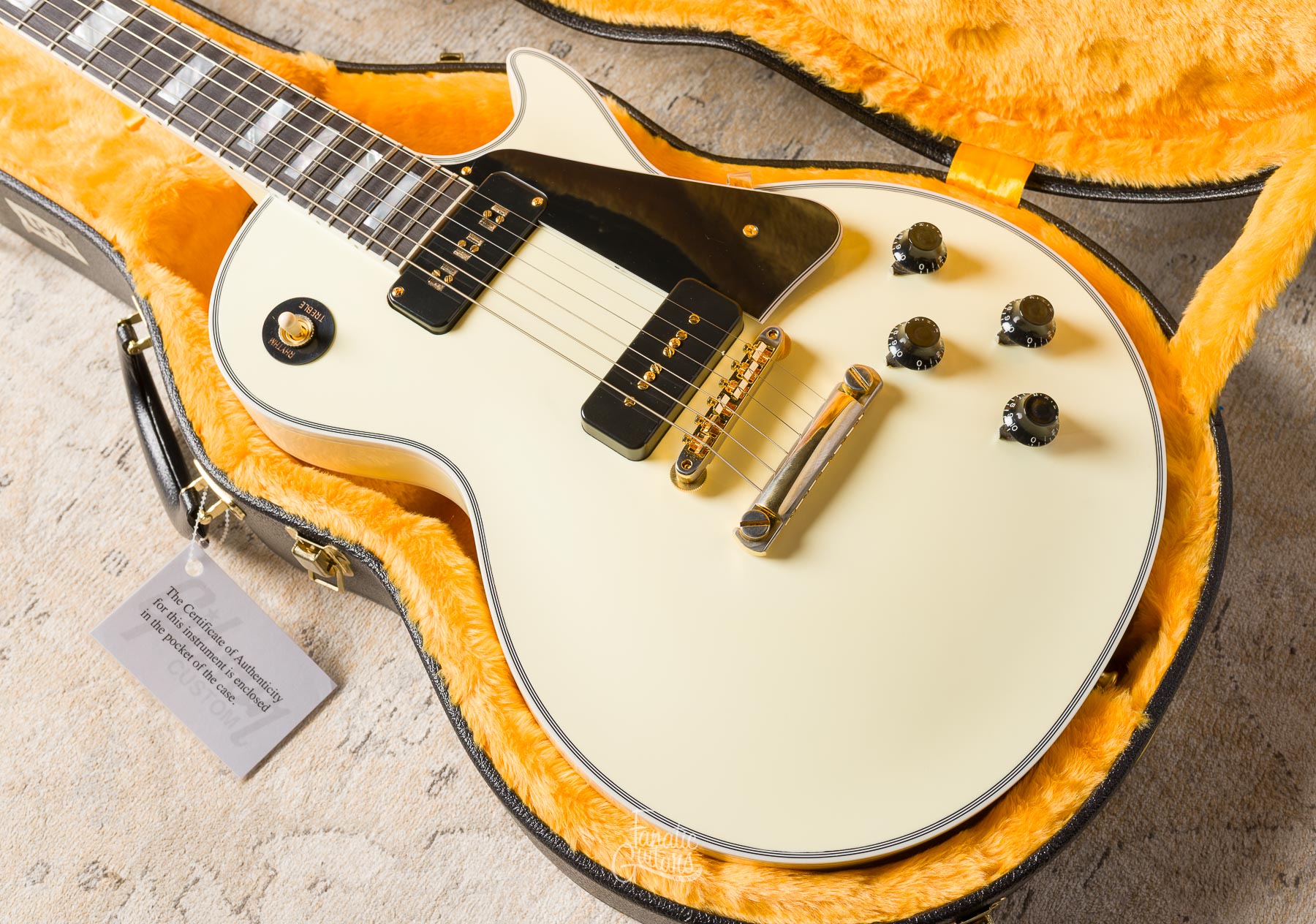 Gibson Custom Shop M2M Les Paul Custom 1954 Reissue VOS – Classic White
