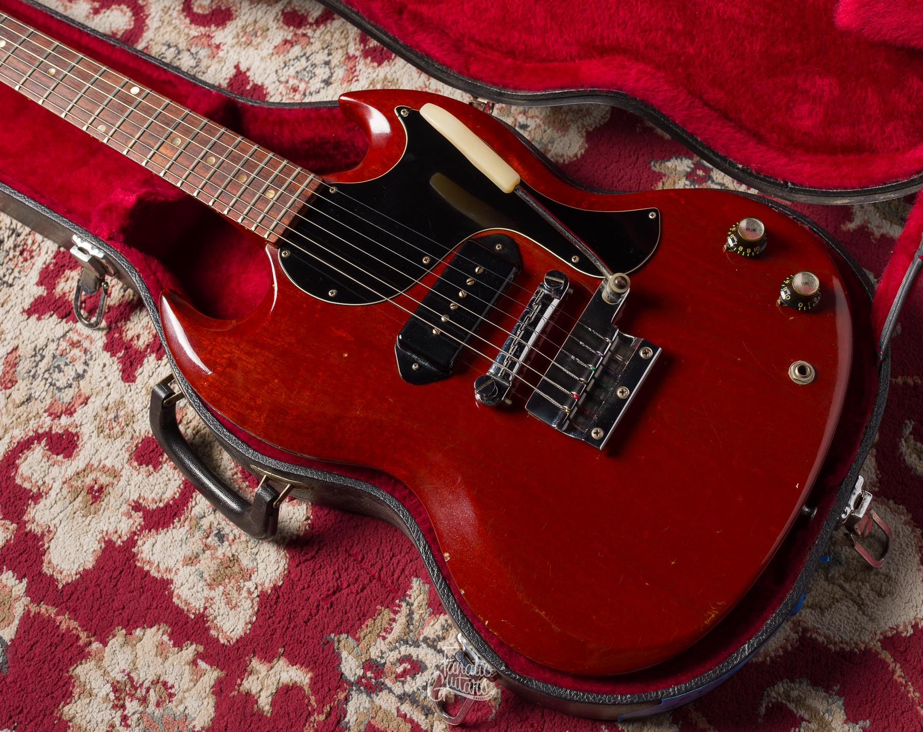 Gibson SG Junior Vibrola 1965 - Cherry #516073 Segunda Mano