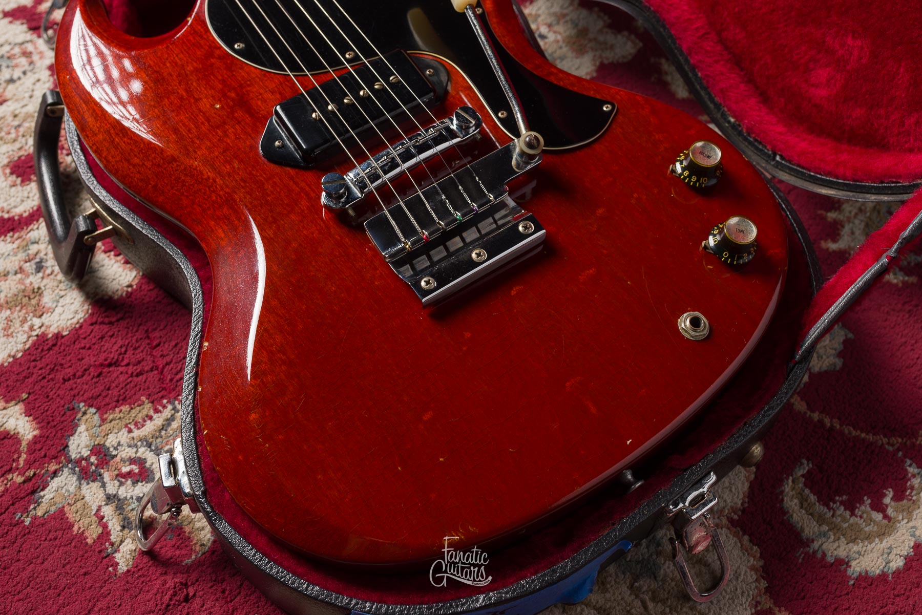 Gibson SG Junior Vibrola 1965 - Cherry #516073 Segunda Mano