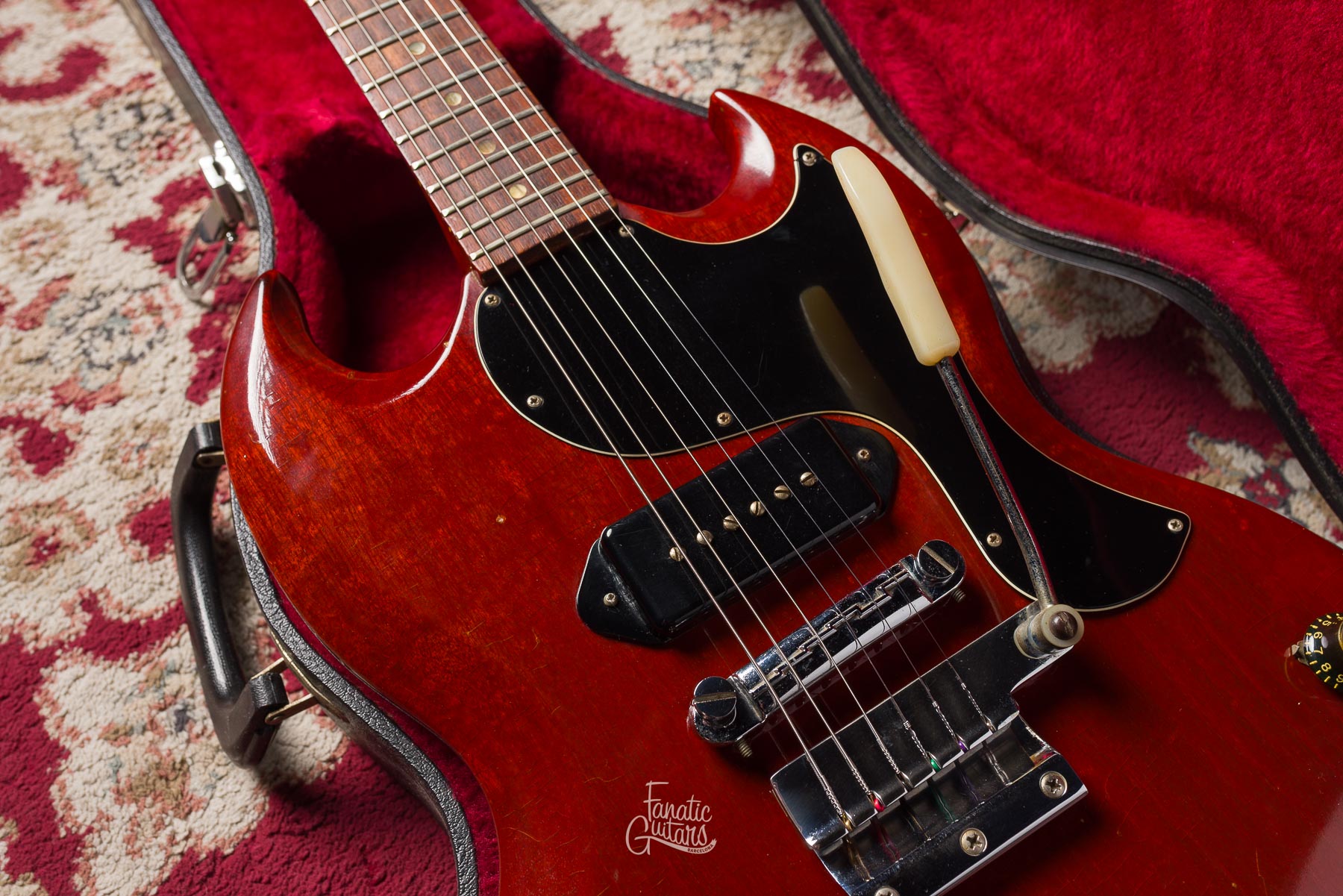 Gibson SG Junior Vibrola 1965 - Cherry #516073 Segunda Mano