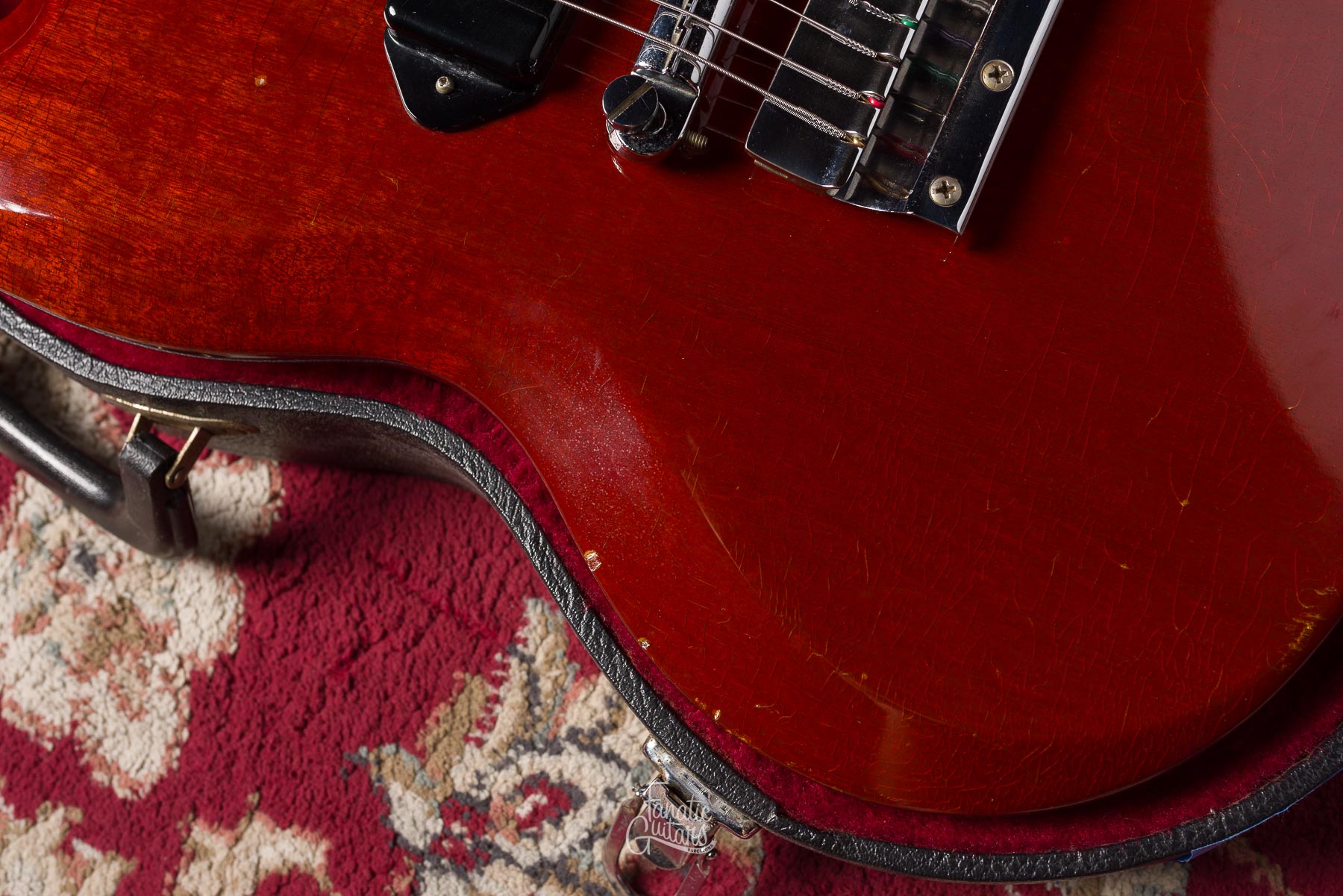 Gibson SG Junior Vibrola 1965 - Cherry #516073 Segunda Mano