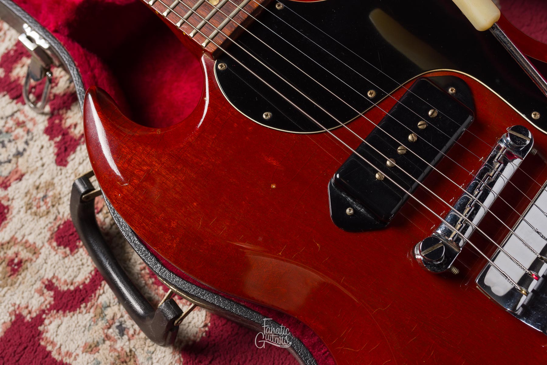 Gibson SG Junior Vibrola 1965 - Cherry #516073 Segunda Mano