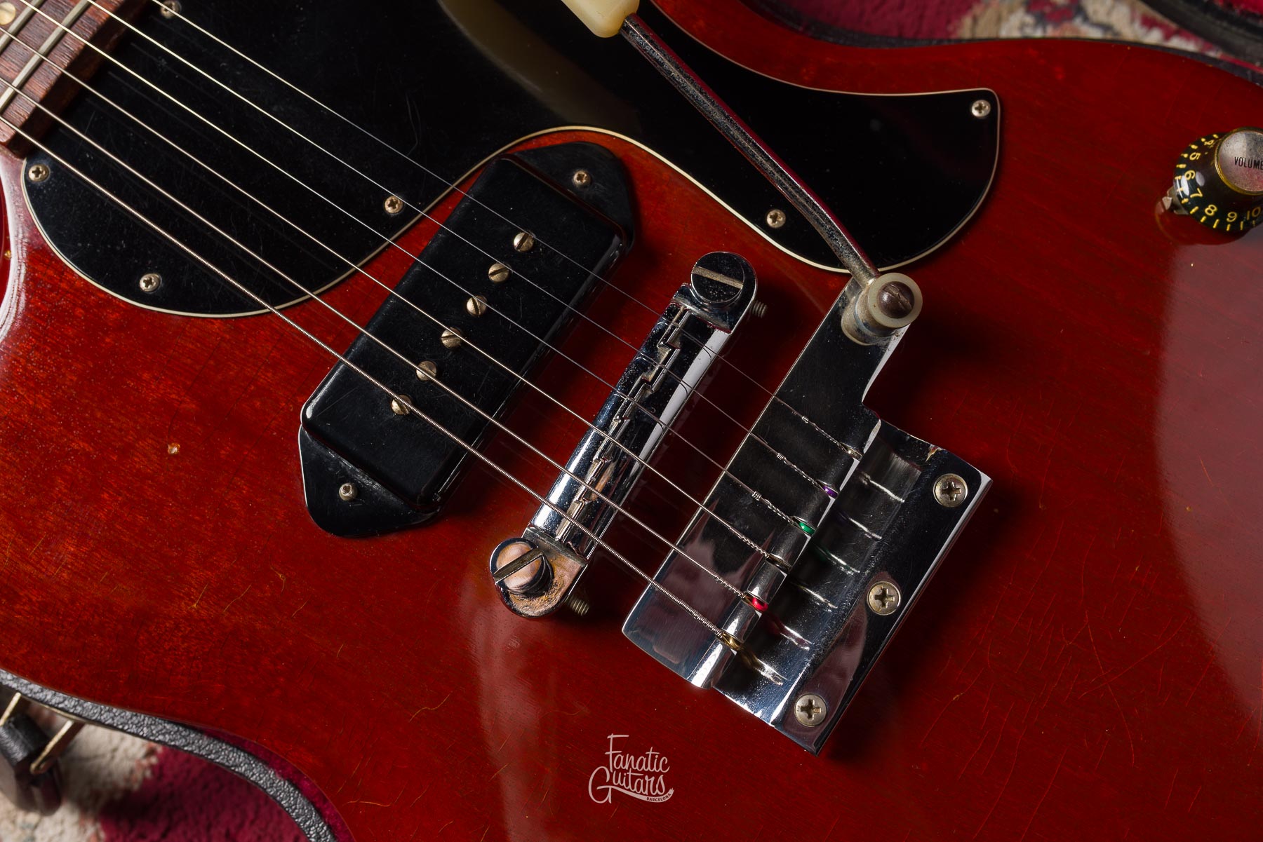 Gibson SG Junior Vibrola 1965 - Cherry #516073 Segunda Mano
