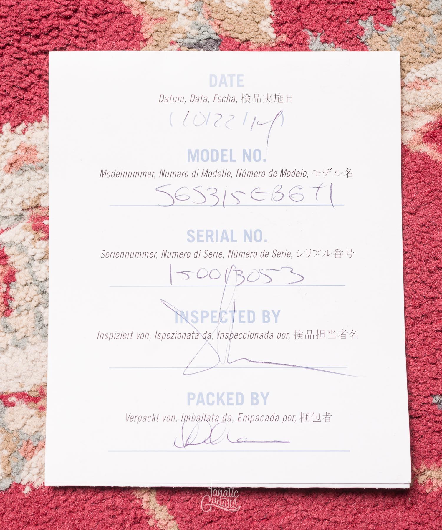 Gibson SGS3 - Ebony #150013053 Second Hand