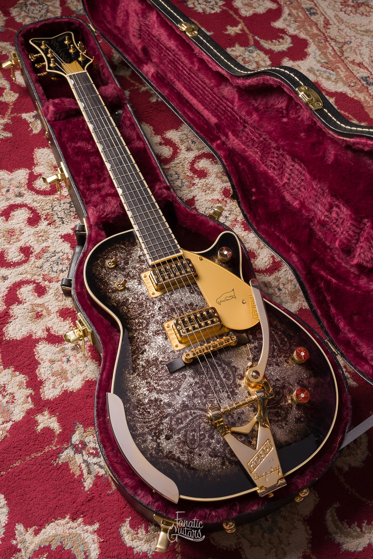 Gretsch G6134TG Limited Edition Paisley Penguin - Black #JT23041332 Second Hand