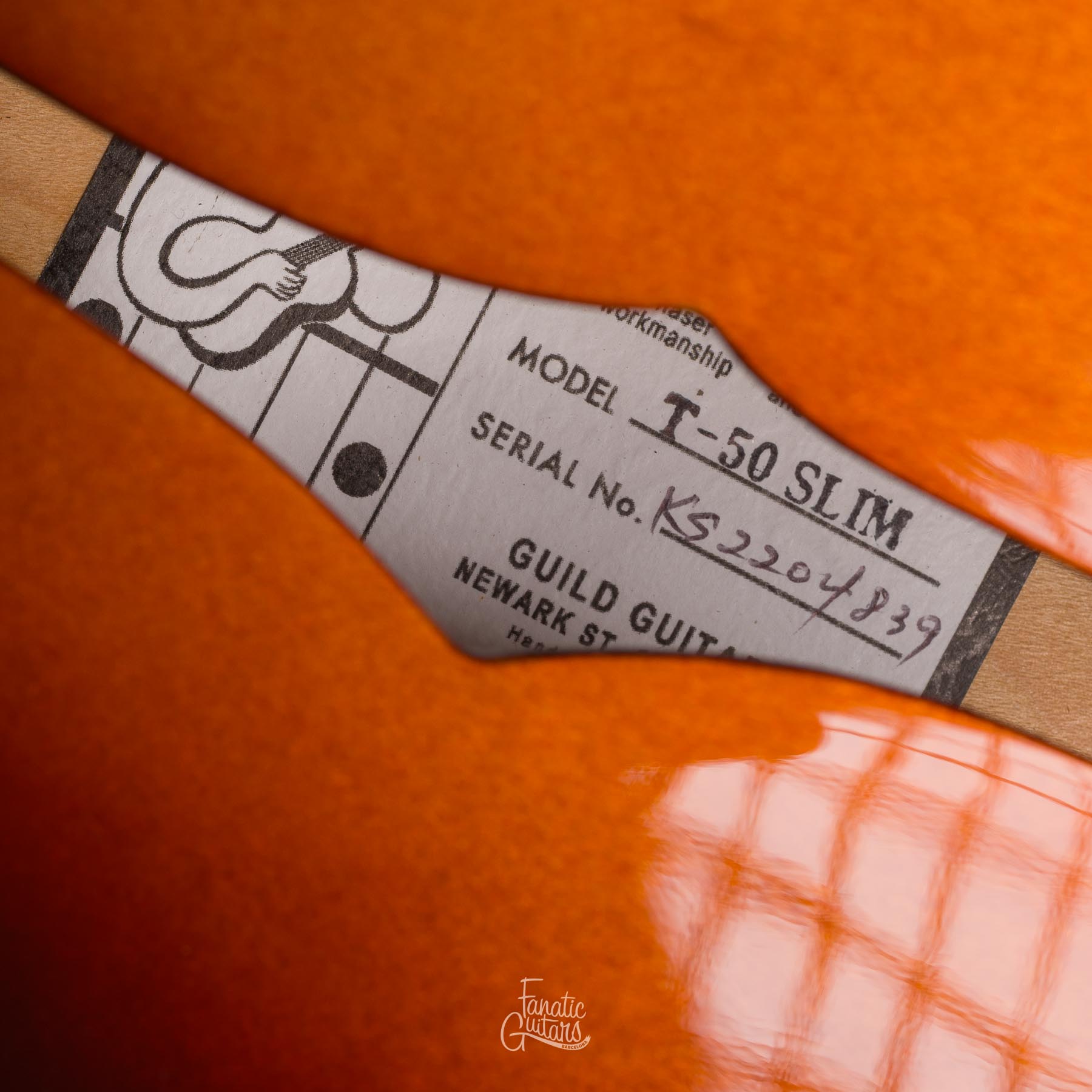 Guild T-50 Slim - Vintage Sunburst #KS2204839 Segunda Mano