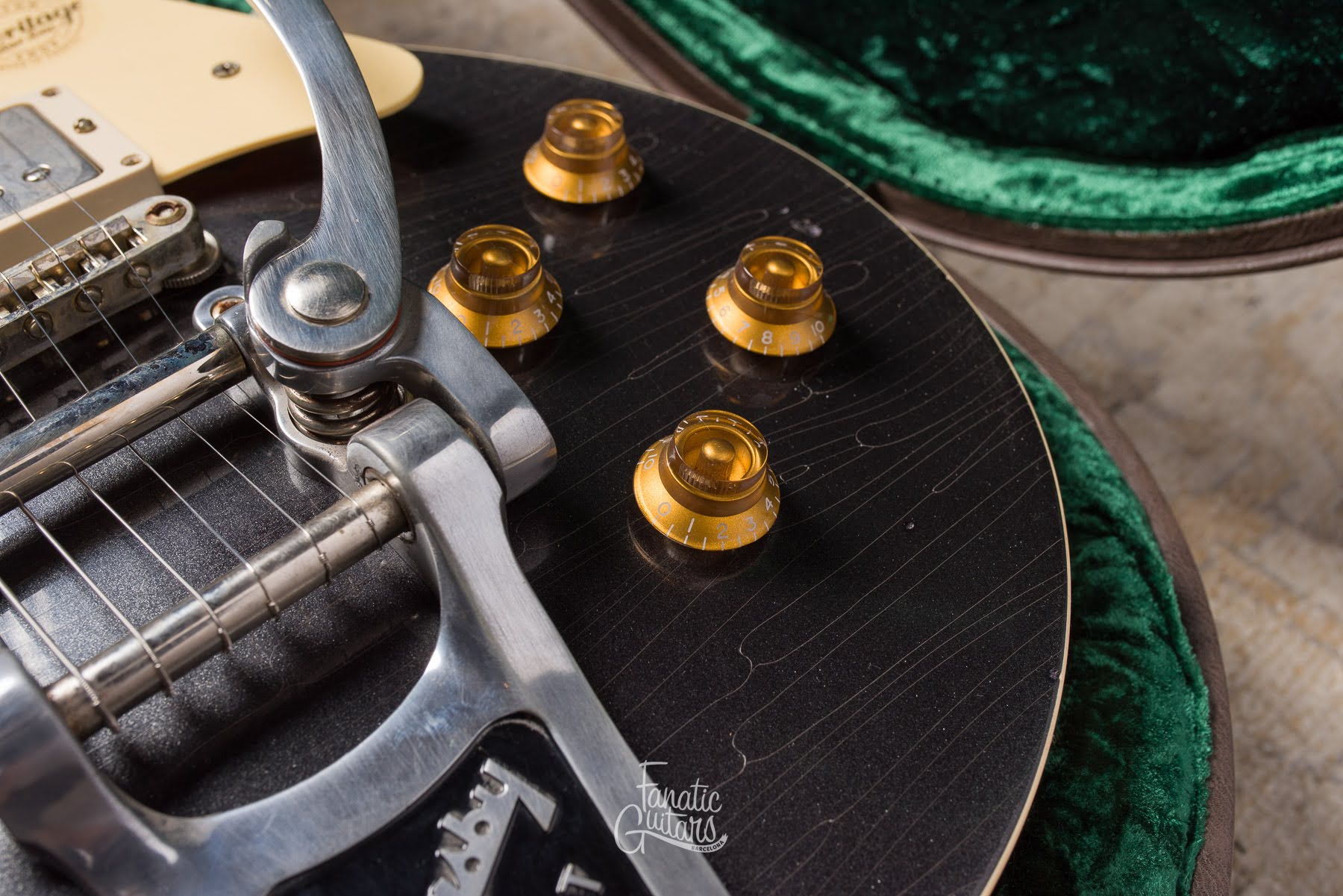 Heritage Custom Shop Core H-150 w/ Bigsgby - Space Black (Artisan Aged) #HC1240582