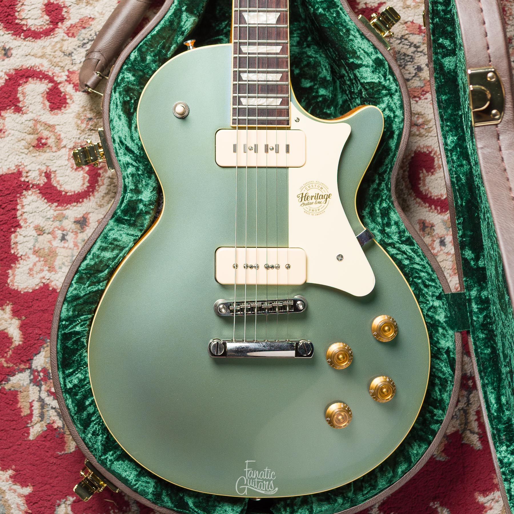 Heritage Custom Shop Factory Special H-150 w/ Lollar P90 - Pelham Blue #HC1241073 Segunda Mano