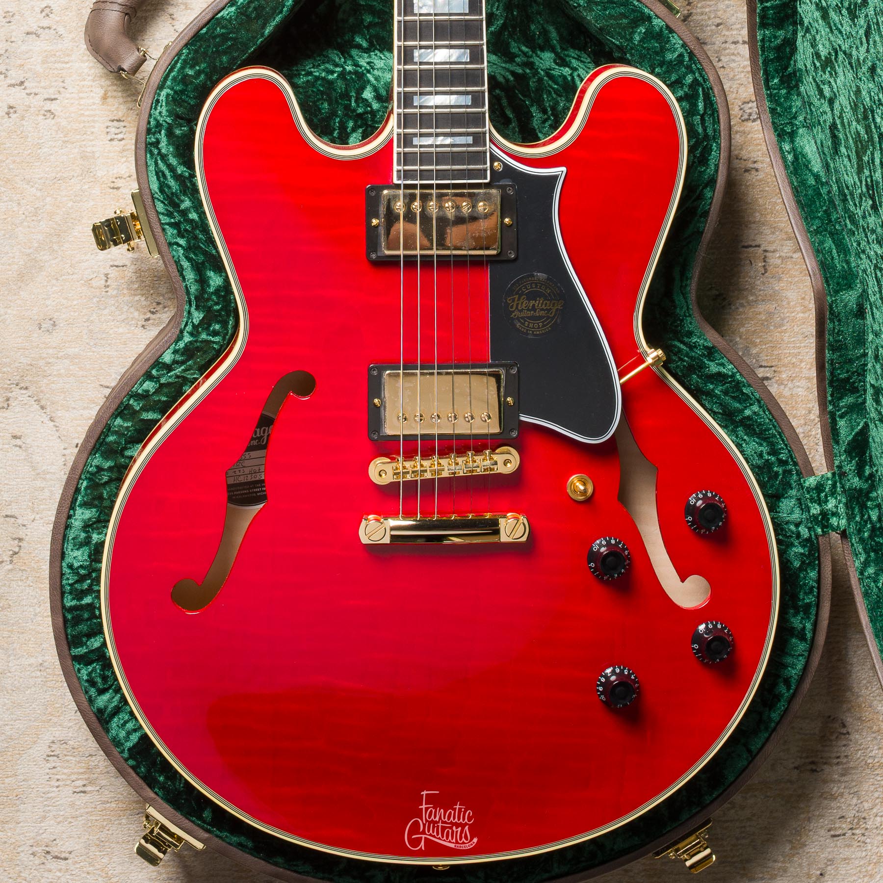 Heritage Custom Shop Core H-555 - Translucent Cherry #HC1250576