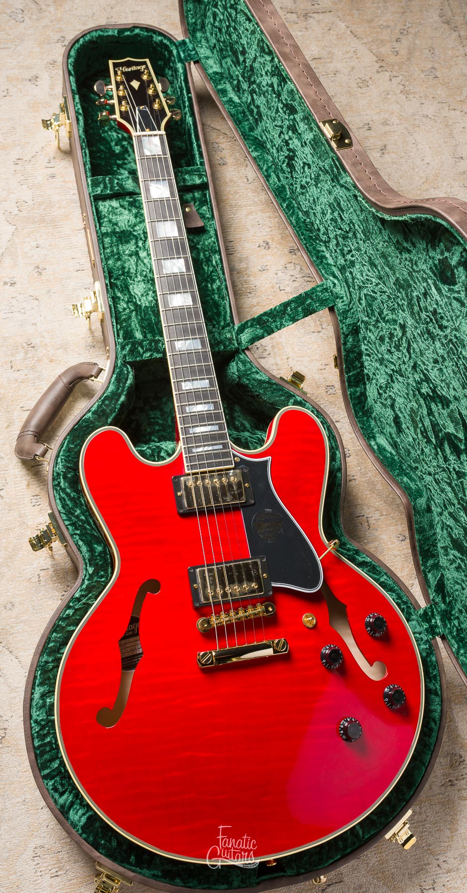 Heritage Custom Shop Core H-555 - Translucent Cherry #HC1250576