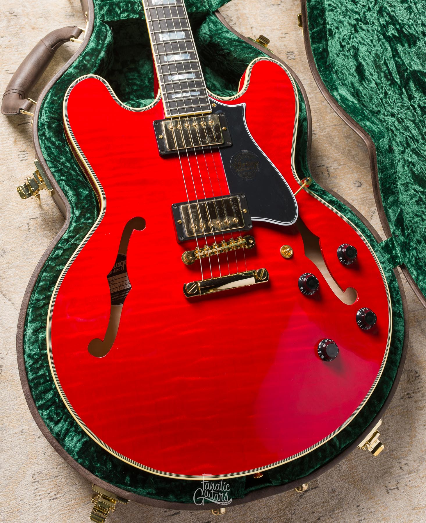 Heritage Custom Shop Core H-555 - Translucent Cherry #HC1250576