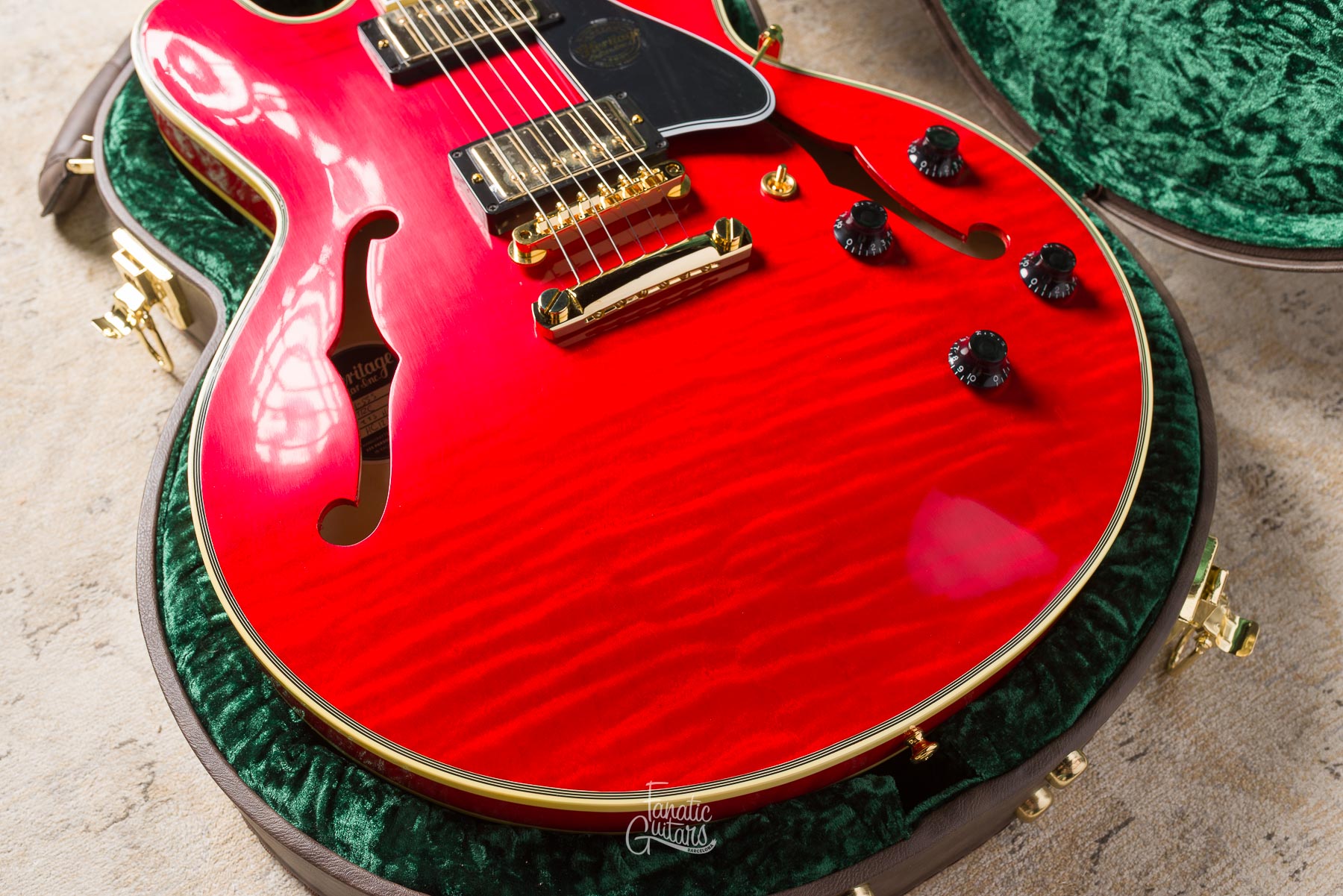 Heritage Custom Shop Core H-555 - Translucent Cherry #HC1250576