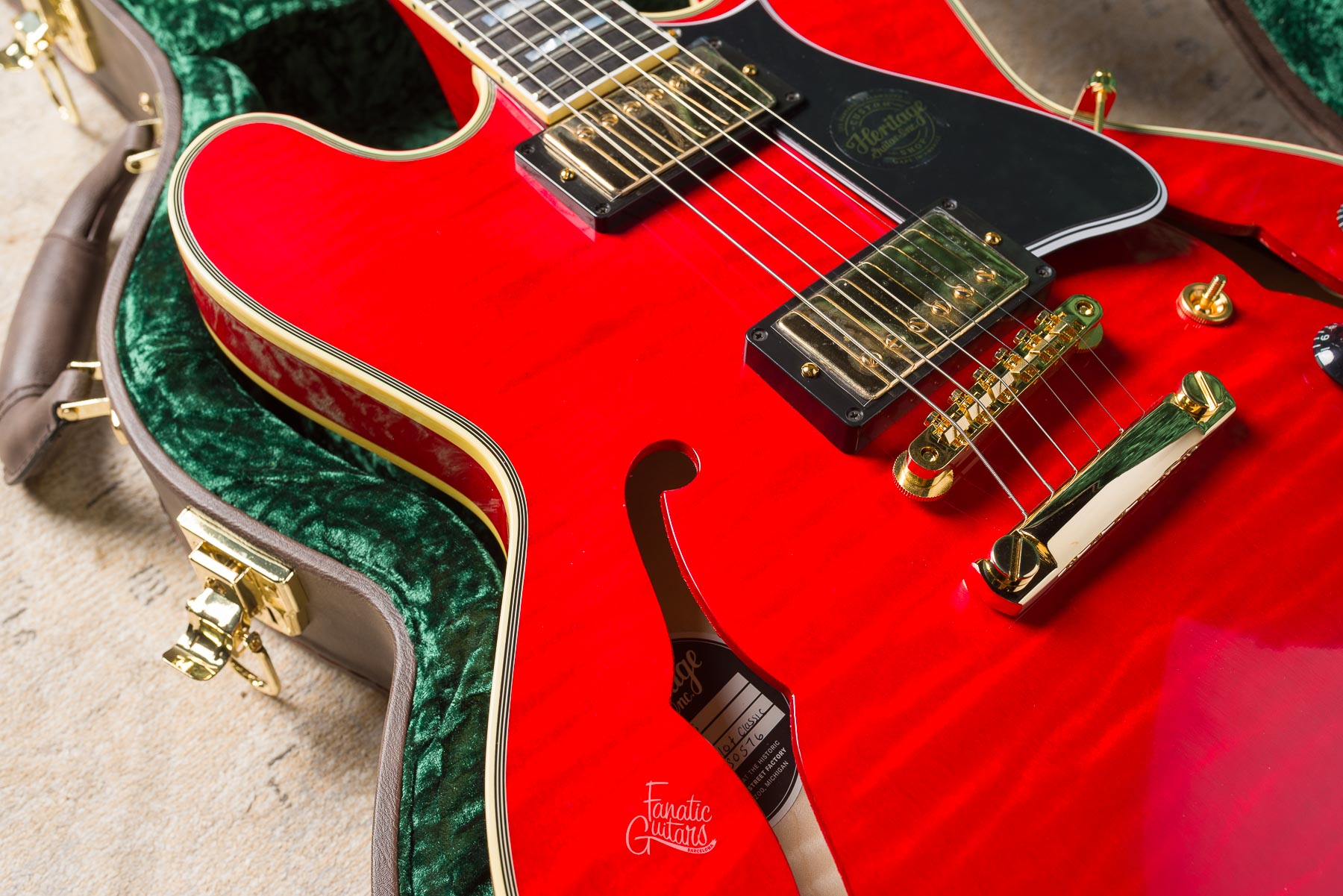Heritage Custom Shop Core H-555 - Translucent Cherry #HC1250576