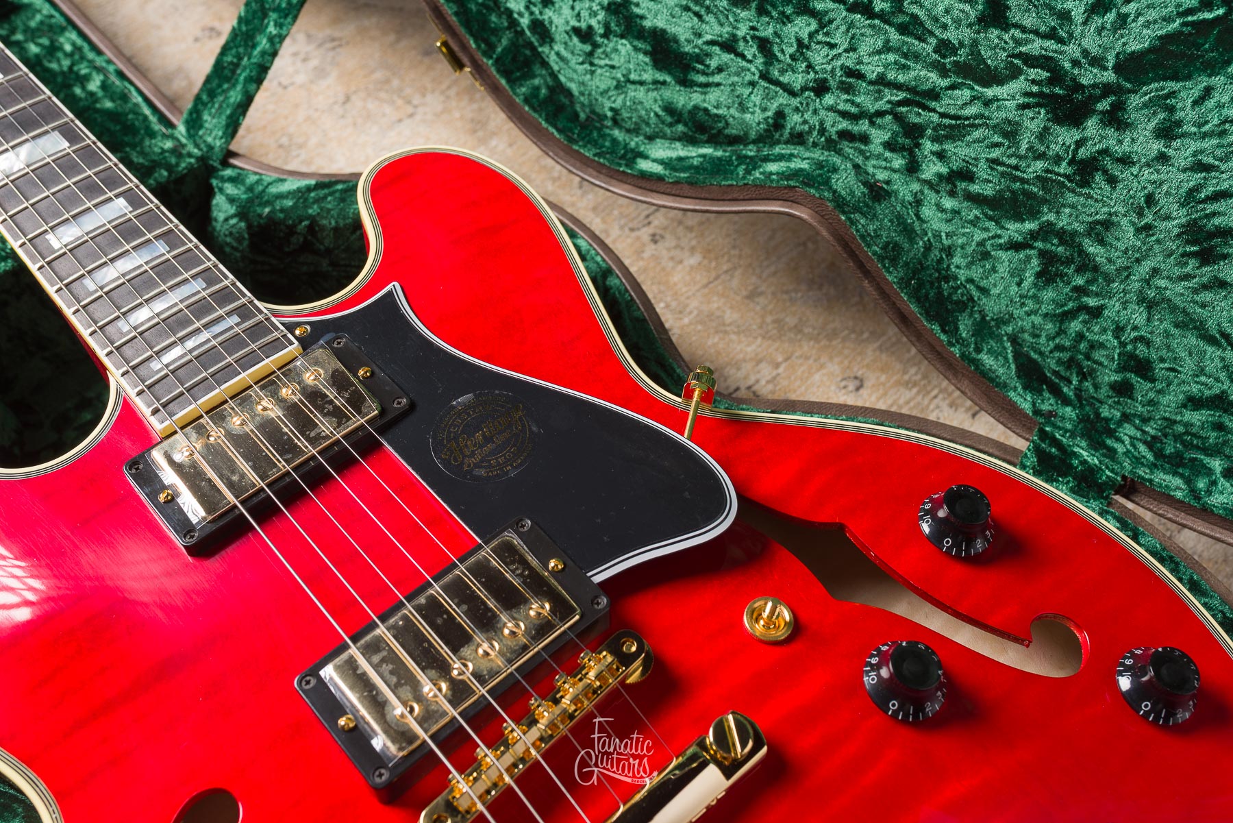 Heritage Custom Shop Core H-555 - Translucent Cherry #HC1250576