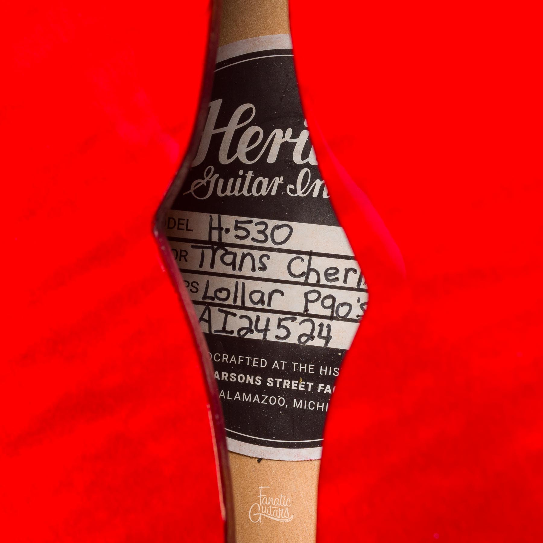 Heritage Standard H-530 Hollow - Trans Cherry #AI24524 Segunda Mano