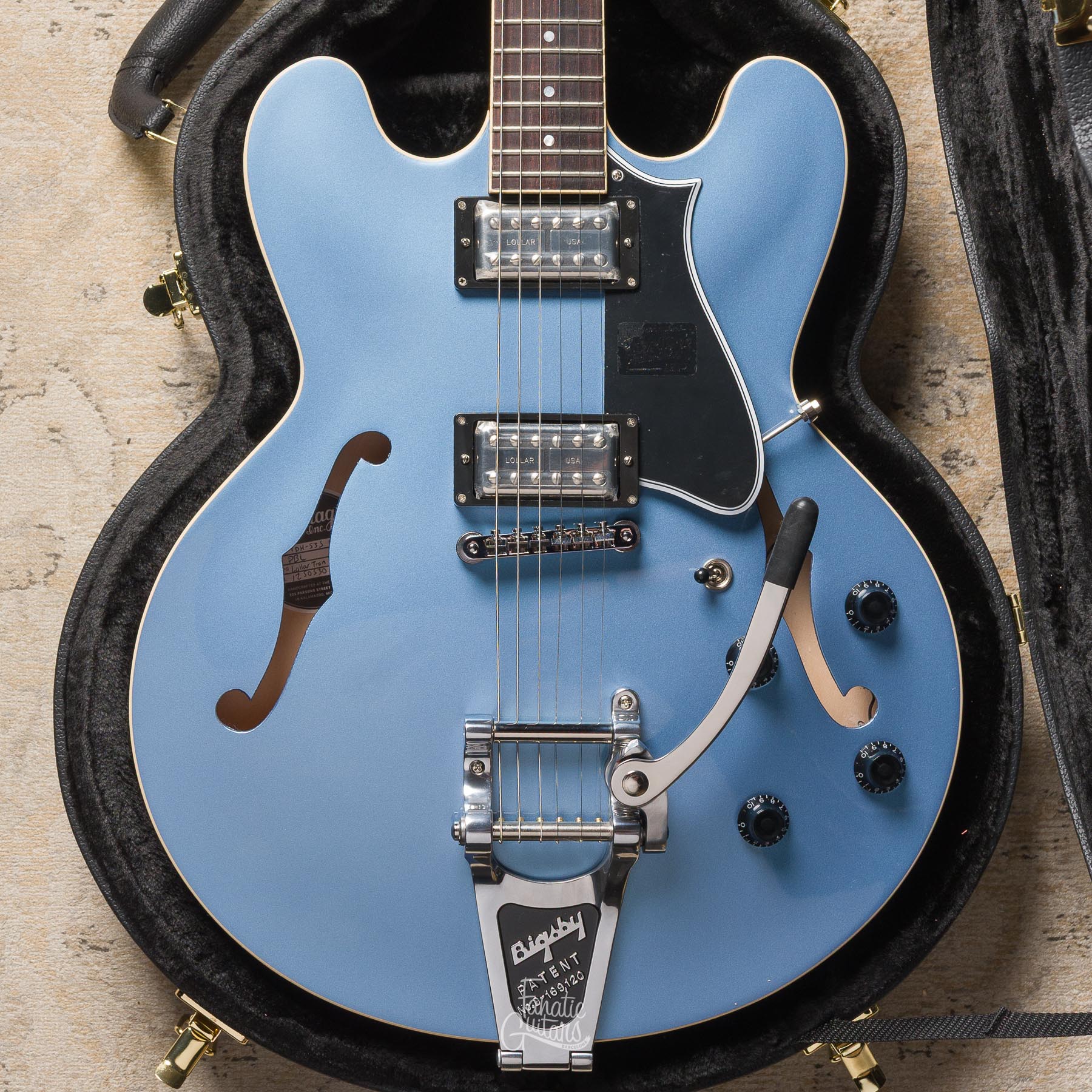 Heritage Guitars Standard H-535 Lollartron Bigsby - Pelham Blue #1250530