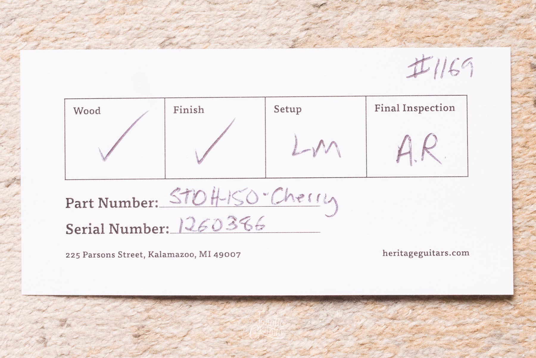 Heritage Standard H-150 P90 - Cherry #1260386