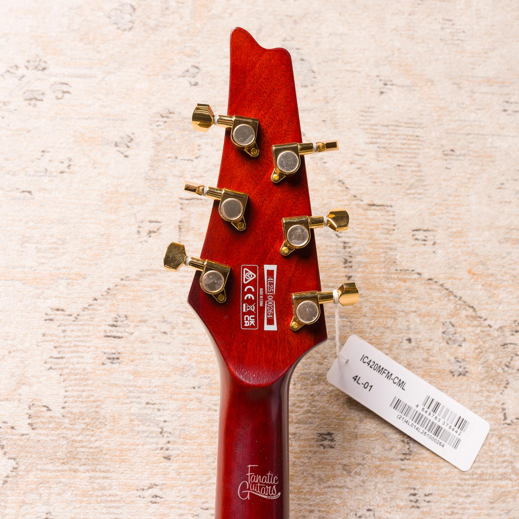 Ibanez Iceman IC420MFM - Caramel Burst #4L251000264