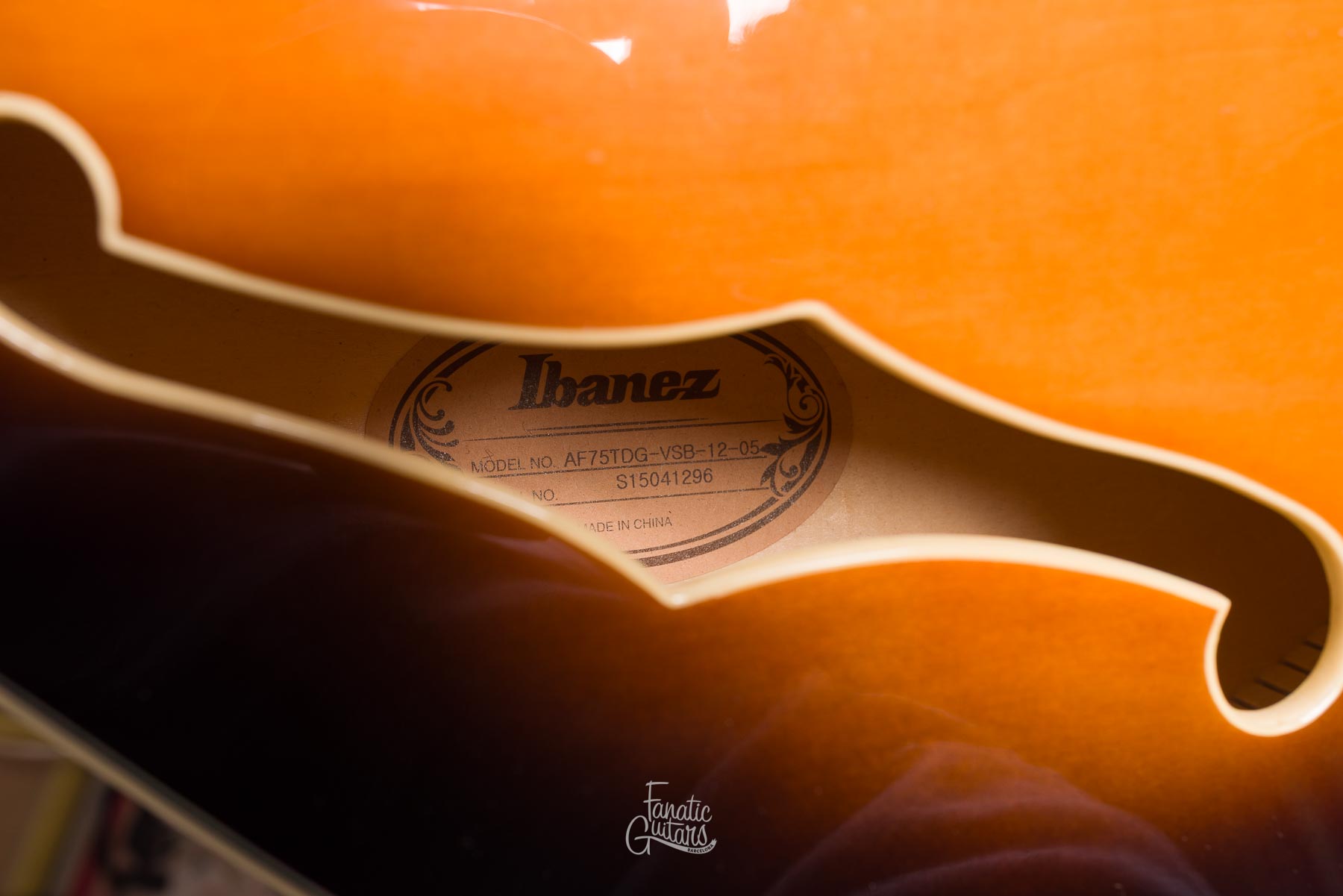 Ibanez Artcore AF75TDG - Vintage Sunburst #S15041296 Second Hand