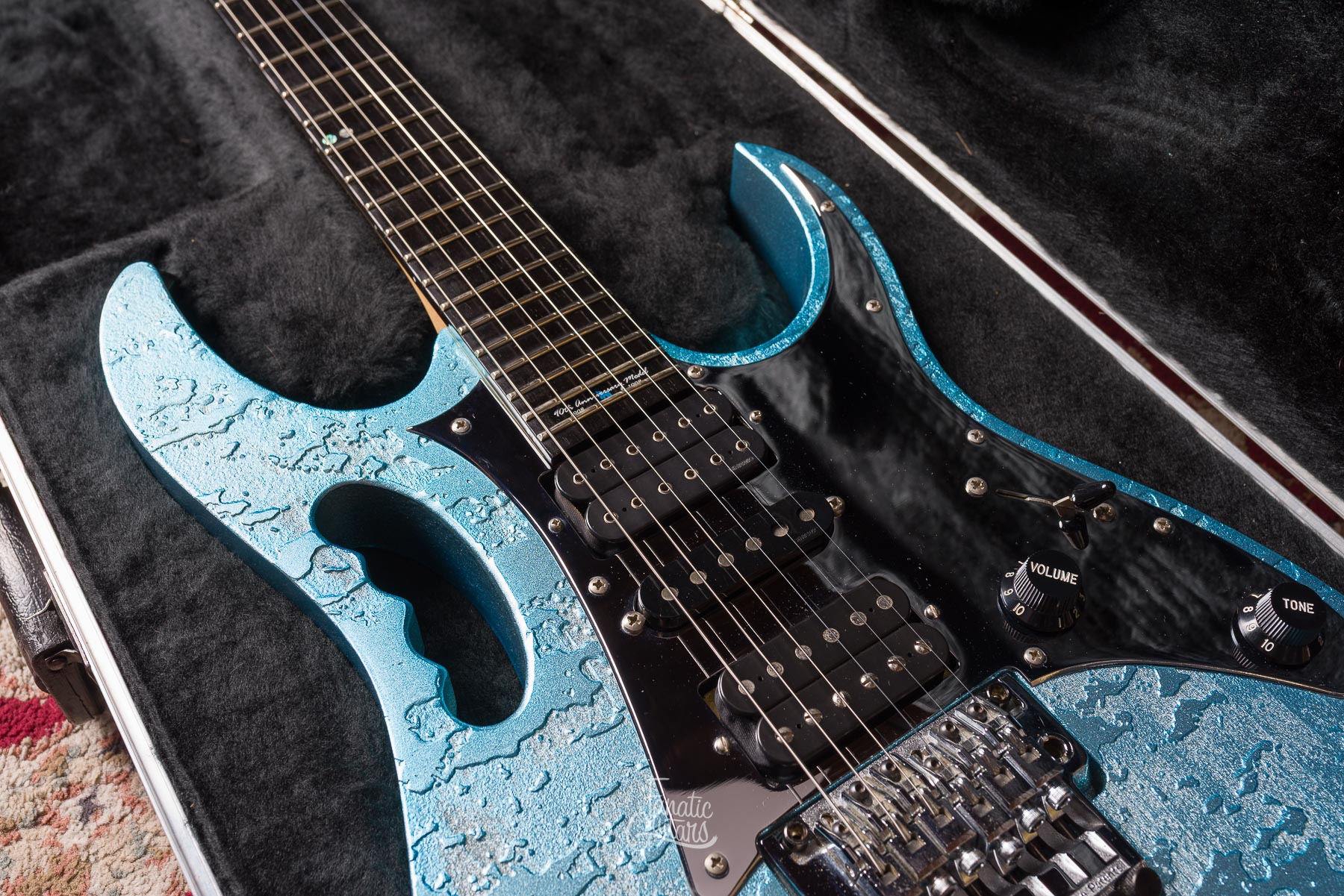 Ibanez JEM90HAM 90th Anniversary - Blue-Green Metallic Texture #F9756085 Segunda Mano