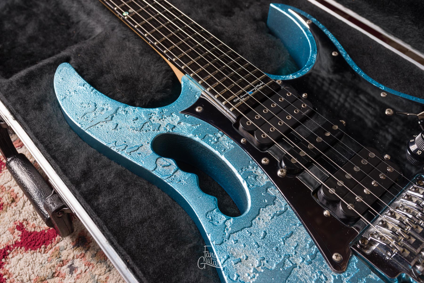 Ibanez JEM90HAM 90th Anniversary - Blue-Green Metallic Texture #F9756085 Segunda Mano