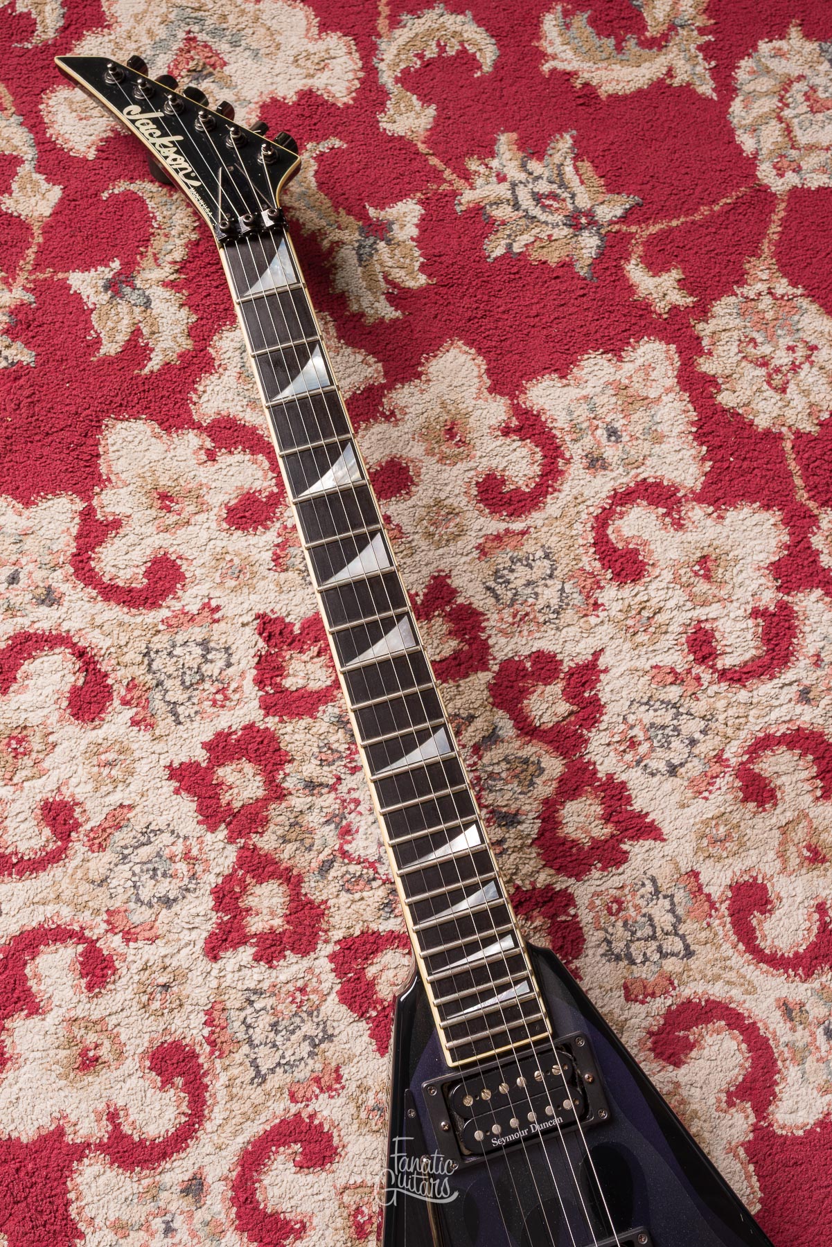 Jackson Guitars RR1 USA Zurda - Black Ghost Flames #U19394 Segunda Mano