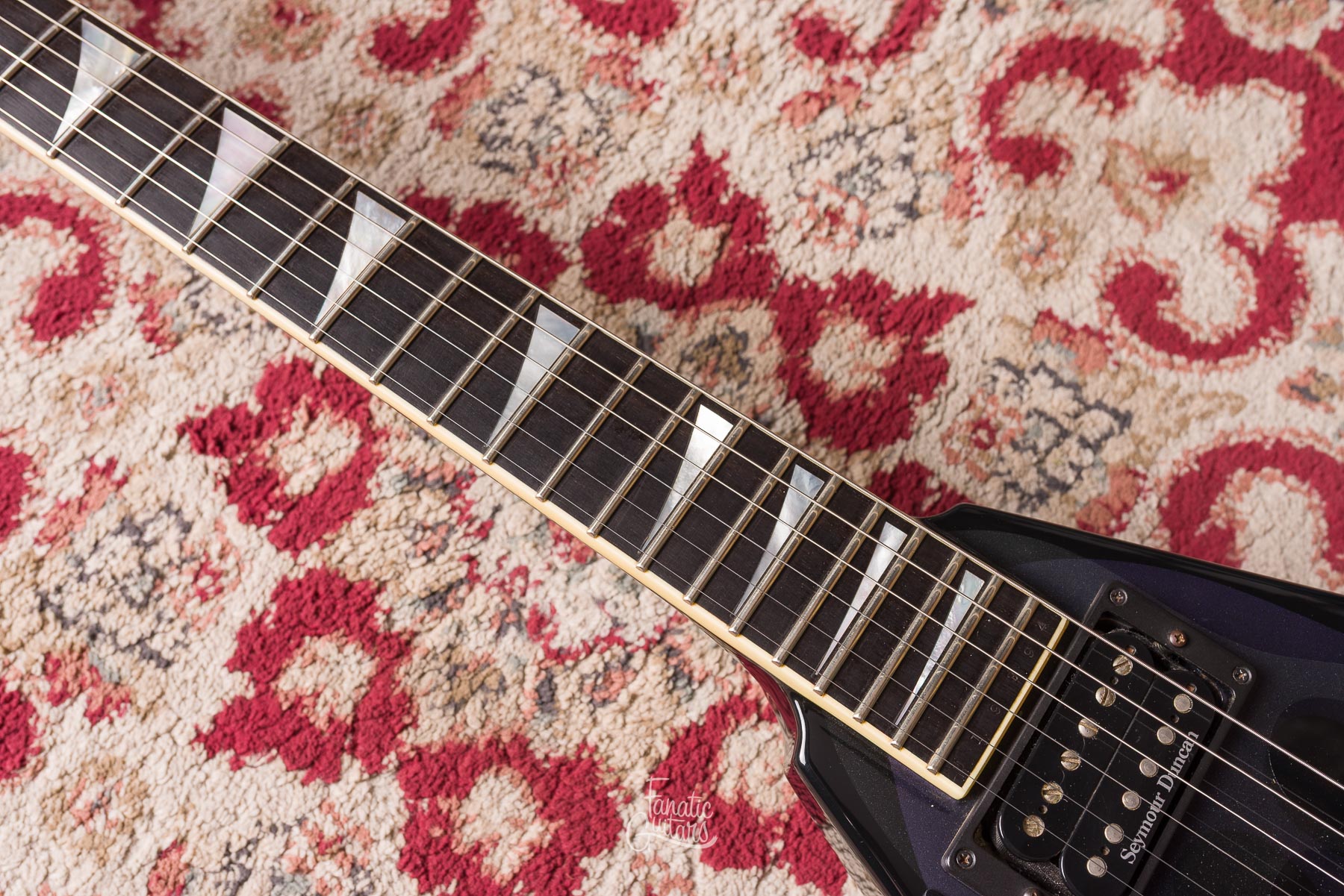 Jackson Guitars RR1 USA Zurda - Black Ghost Flames #U19394 Segunda Mano