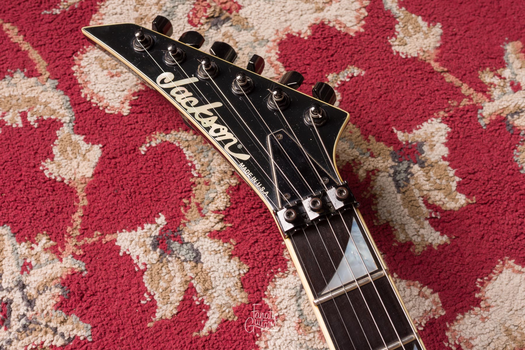 Jackson Guitars RR1 USA Zurda - Black Ghost Flames #U19394 Segunda Mano