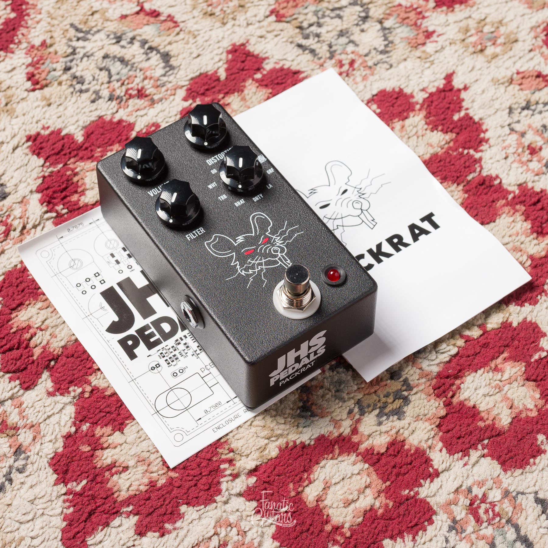 JHS Pedals Packrat Overdrive Distortion Fuzz #06075729 Segunda Mano