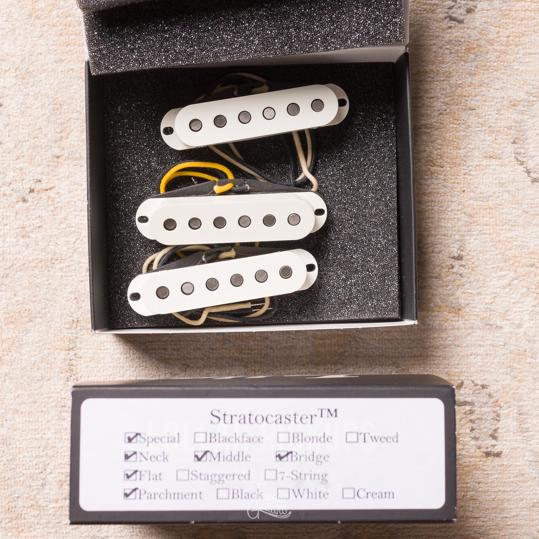 Lollar Stratocaster Special Flat Set - Parchment