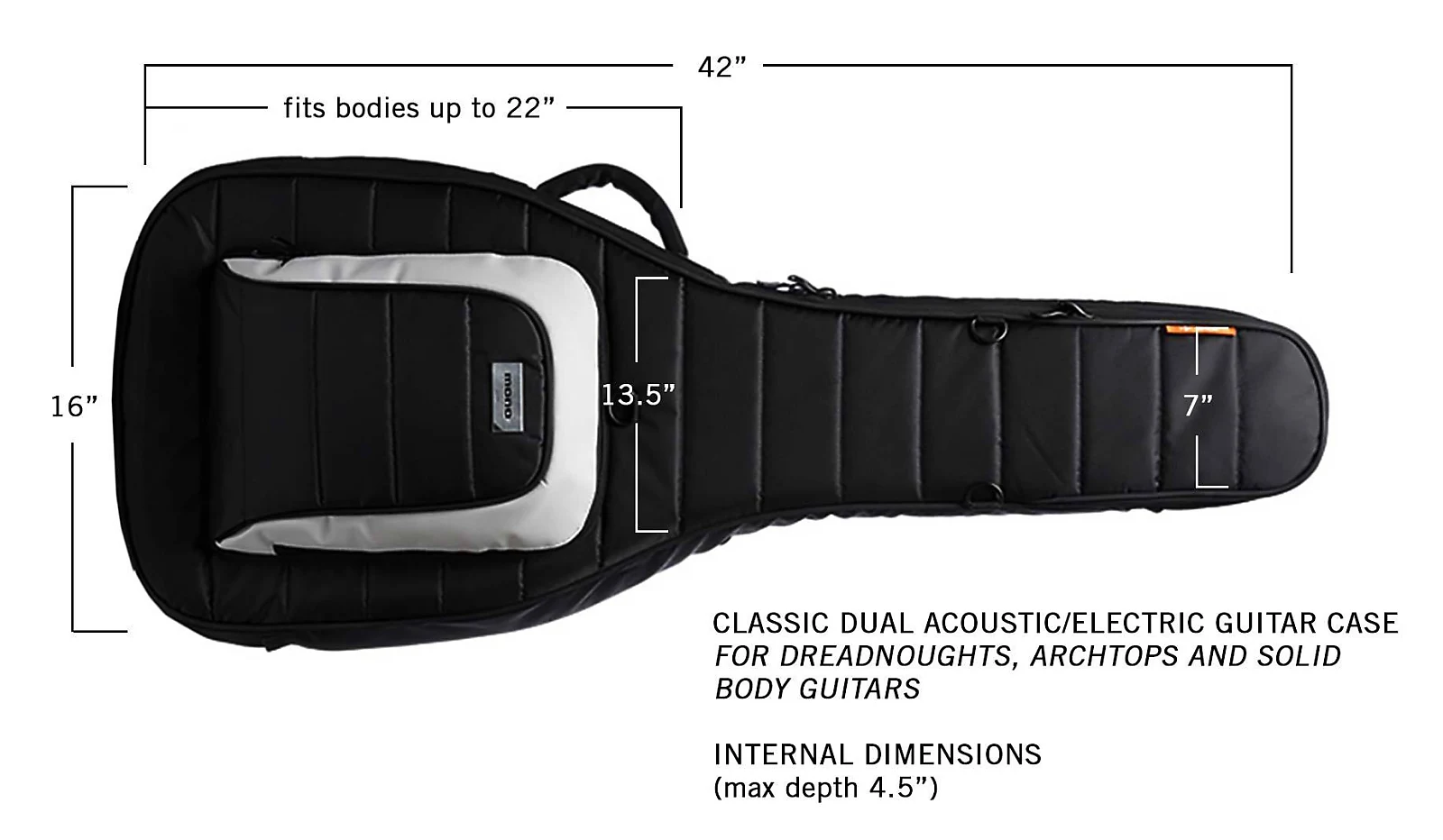 MONO M80 Dual Funda Acústica y Eléctrica Negro B-Stock