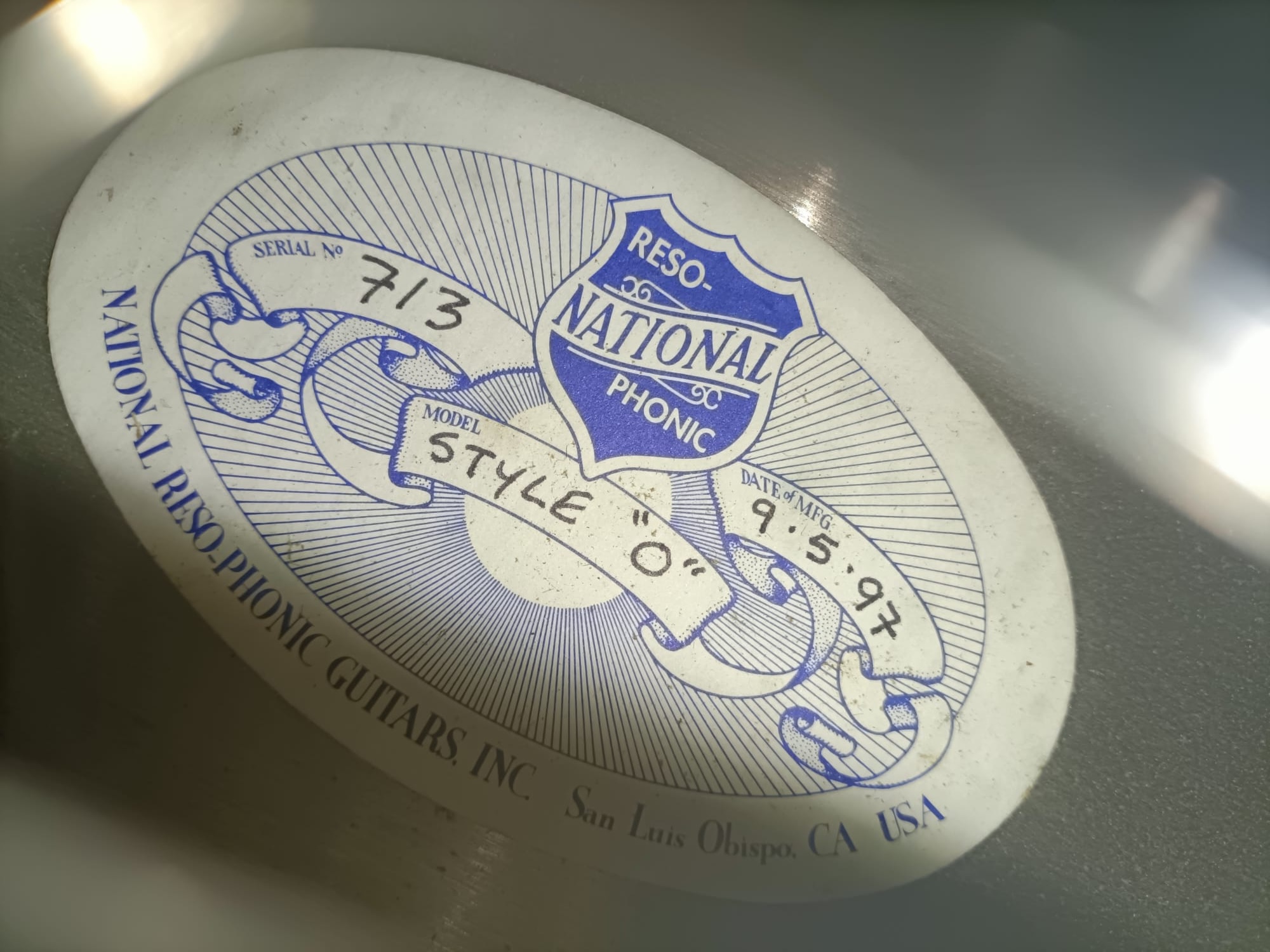 National Reso-Phonic 1997 Style "O" #713 Segunda Mano