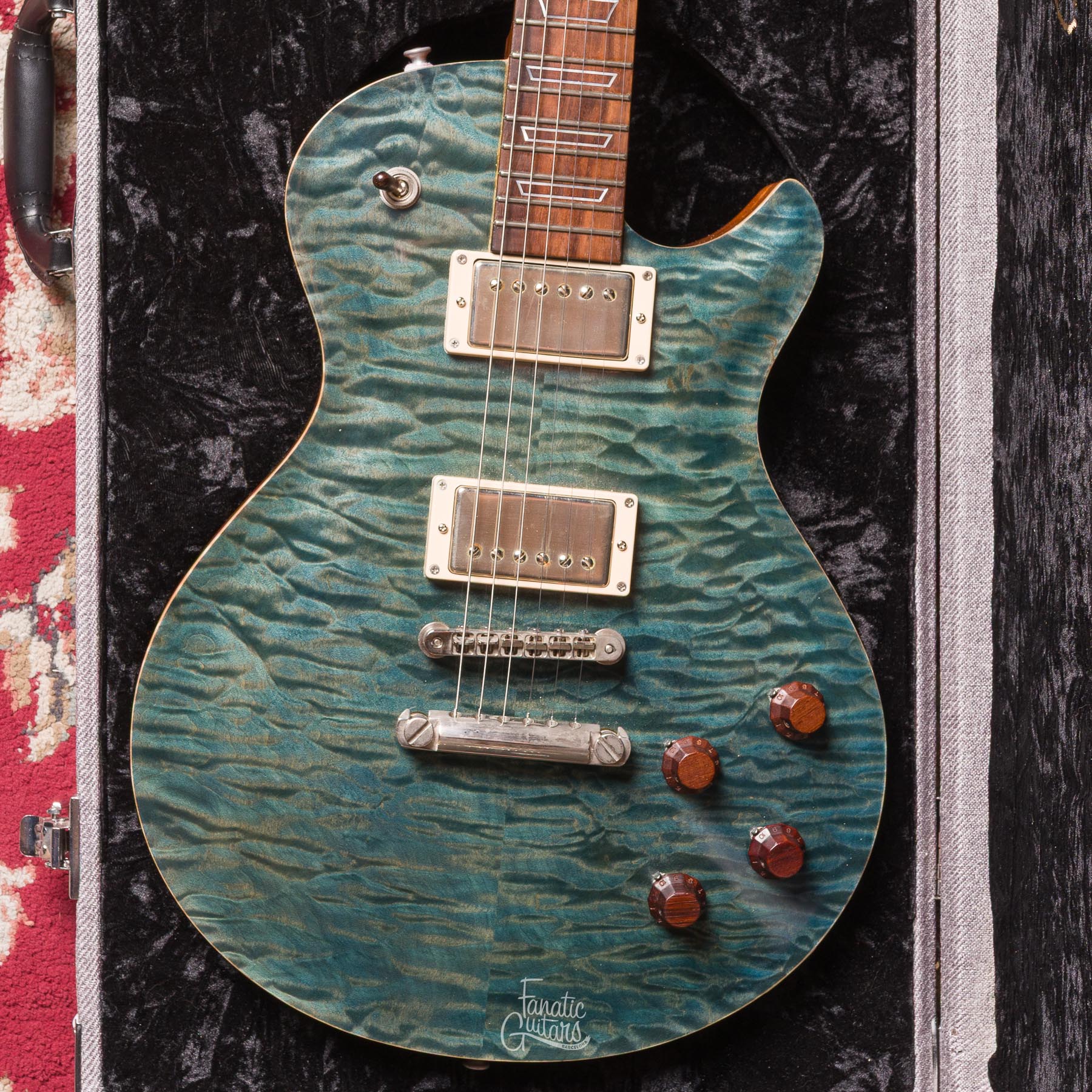 Patrick James Eggle Macon Single Cut - Island Blue Burst #30370 Second Hand
